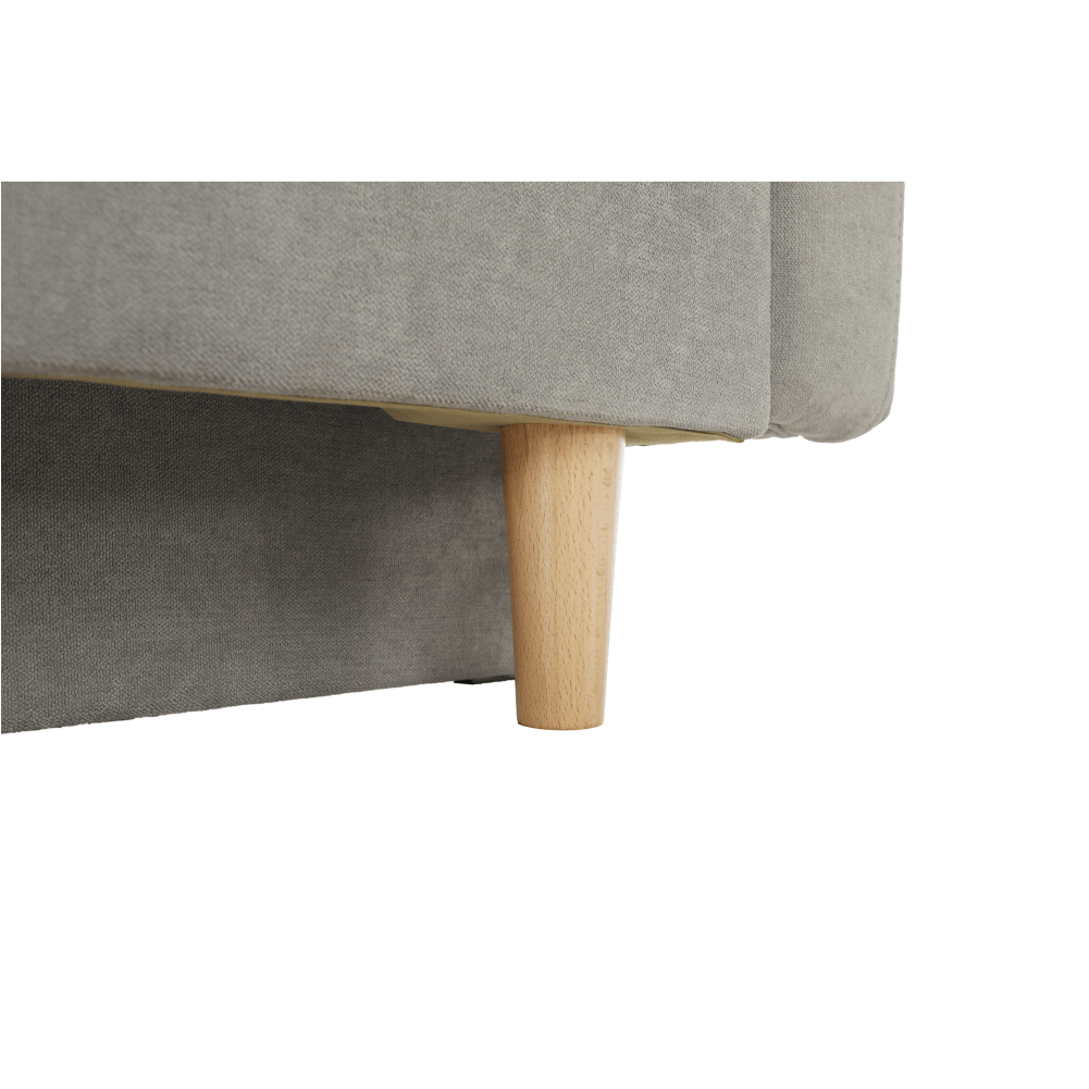 Canapea extensibila, gri textil Queens, AURELIA — imaginea 15