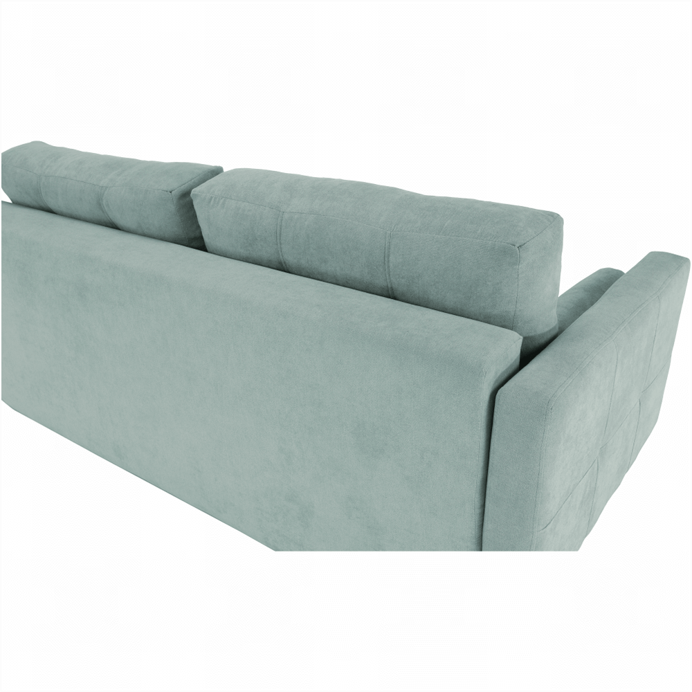 Canapea extensibila, verde menta textil Queens, AURELIA — imaginea 11