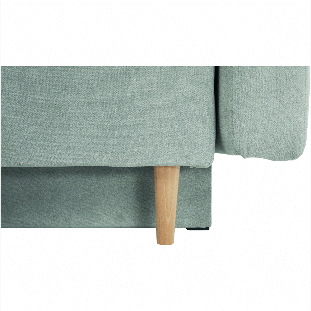 Canapea extensibila, verde menta textil Queens, AURELIA — imaginea 15