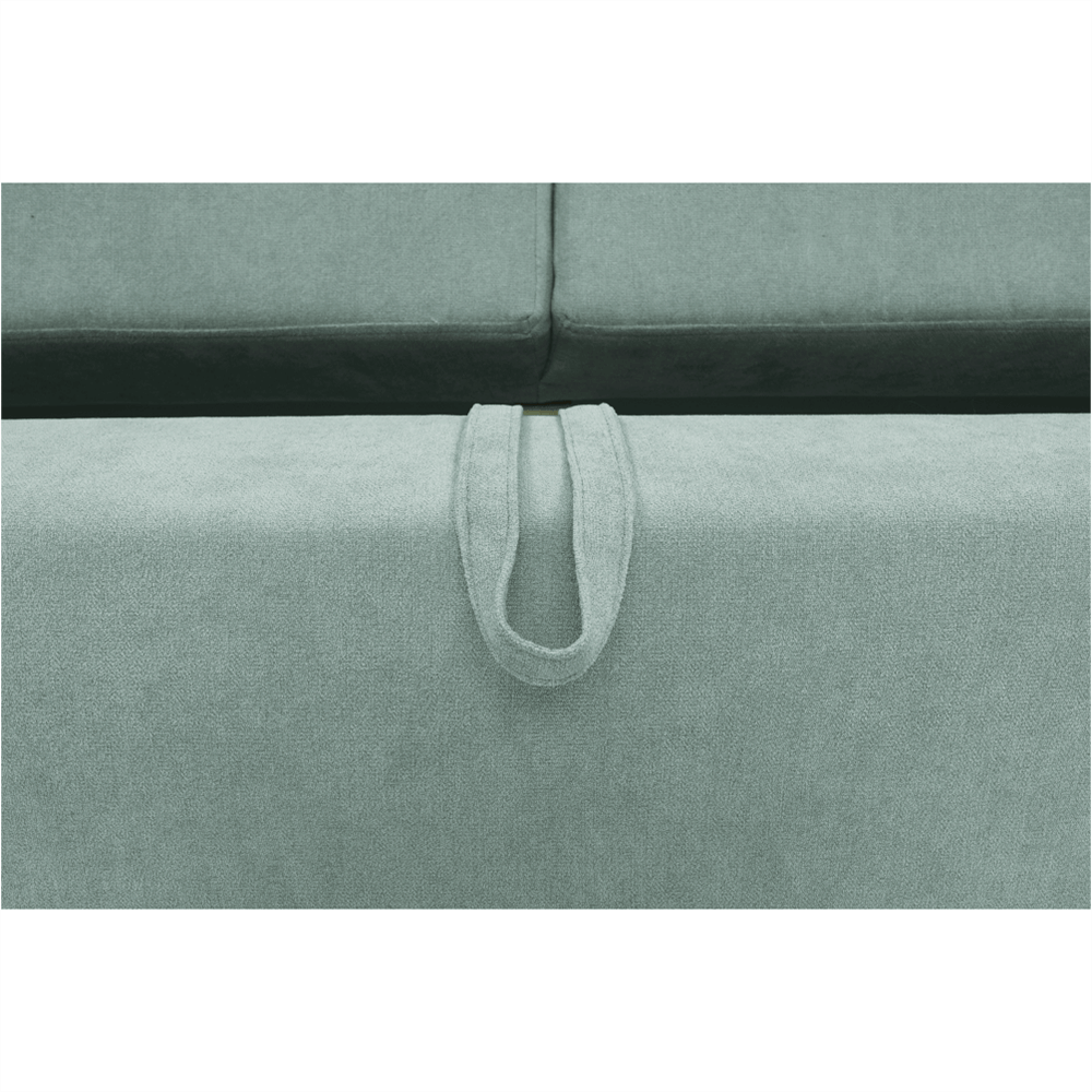 Canapea extensibila, verde menta textil Queens, AURELIA — imaginea 17