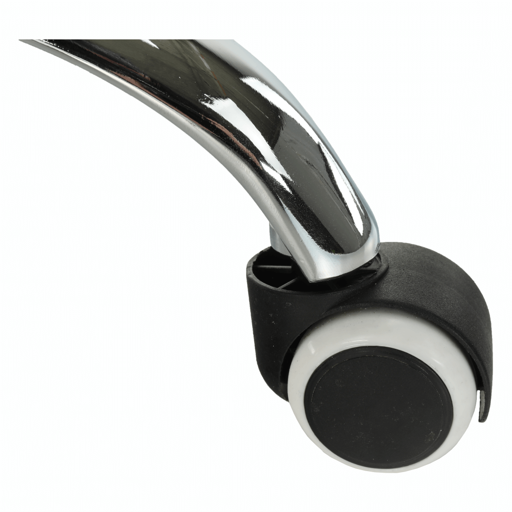 Scaun de birou, plasa gri/ material negru / plastic alb, APOLO 2 NEW — imaginea 9