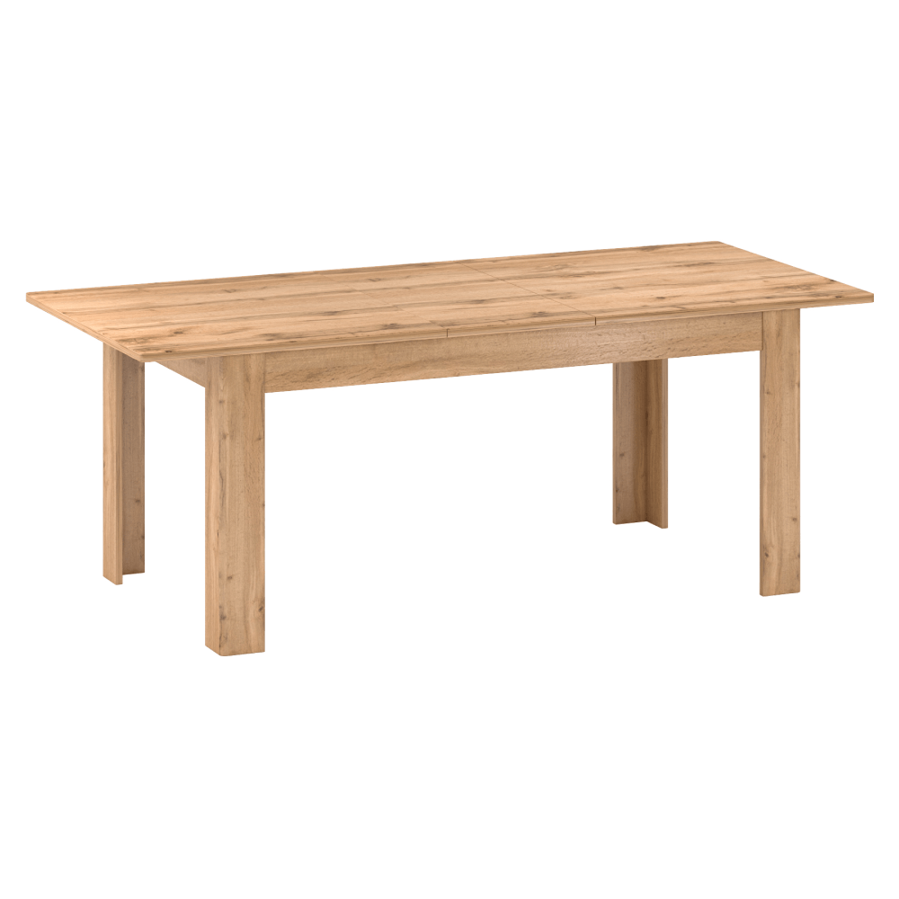 Masa de luat masa plianta, stejar apalache, 160-200x90 cm, PUSAN S — imaginea 4