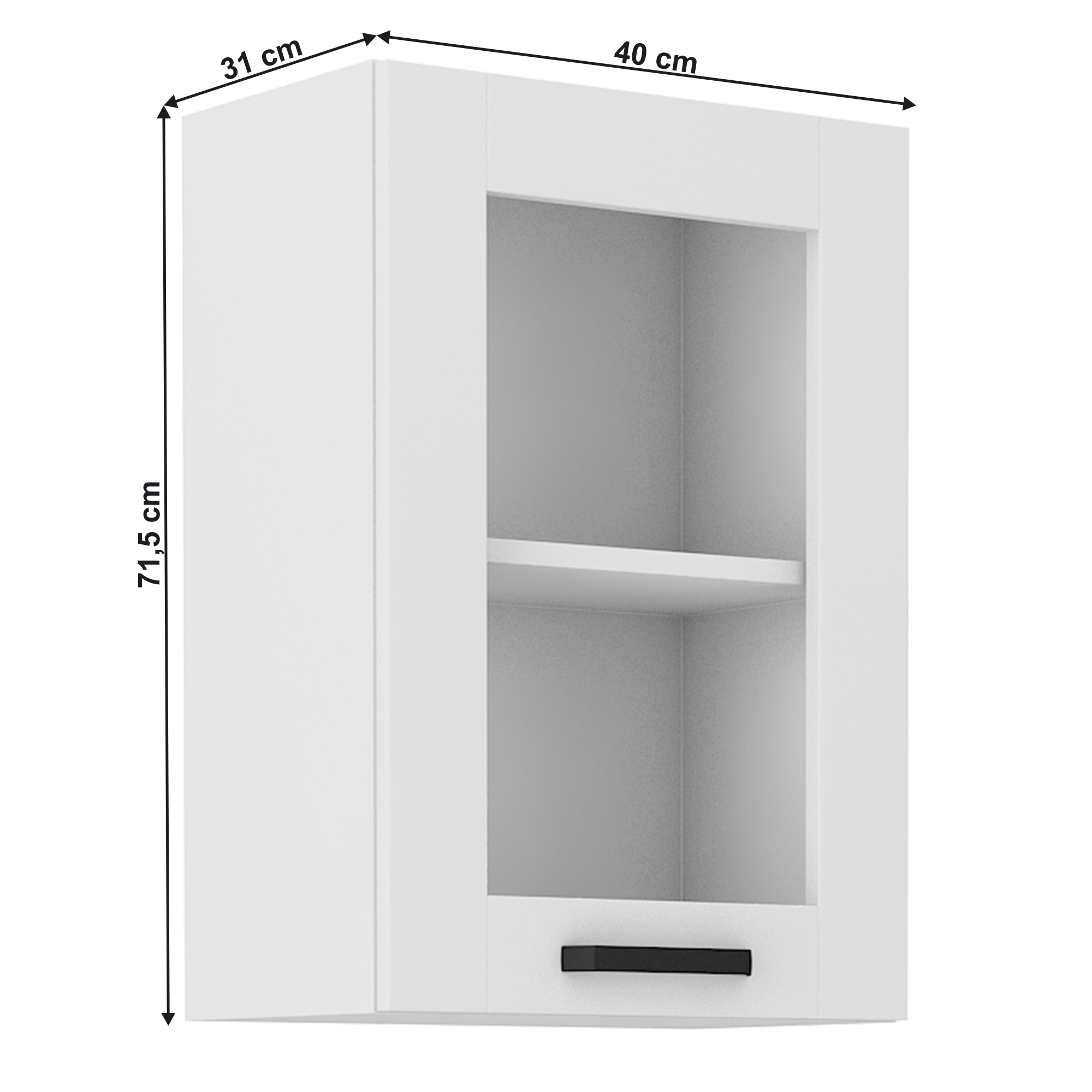 Dulap superior, alb, LULA 40 GS-72 1F — imaginea 15
