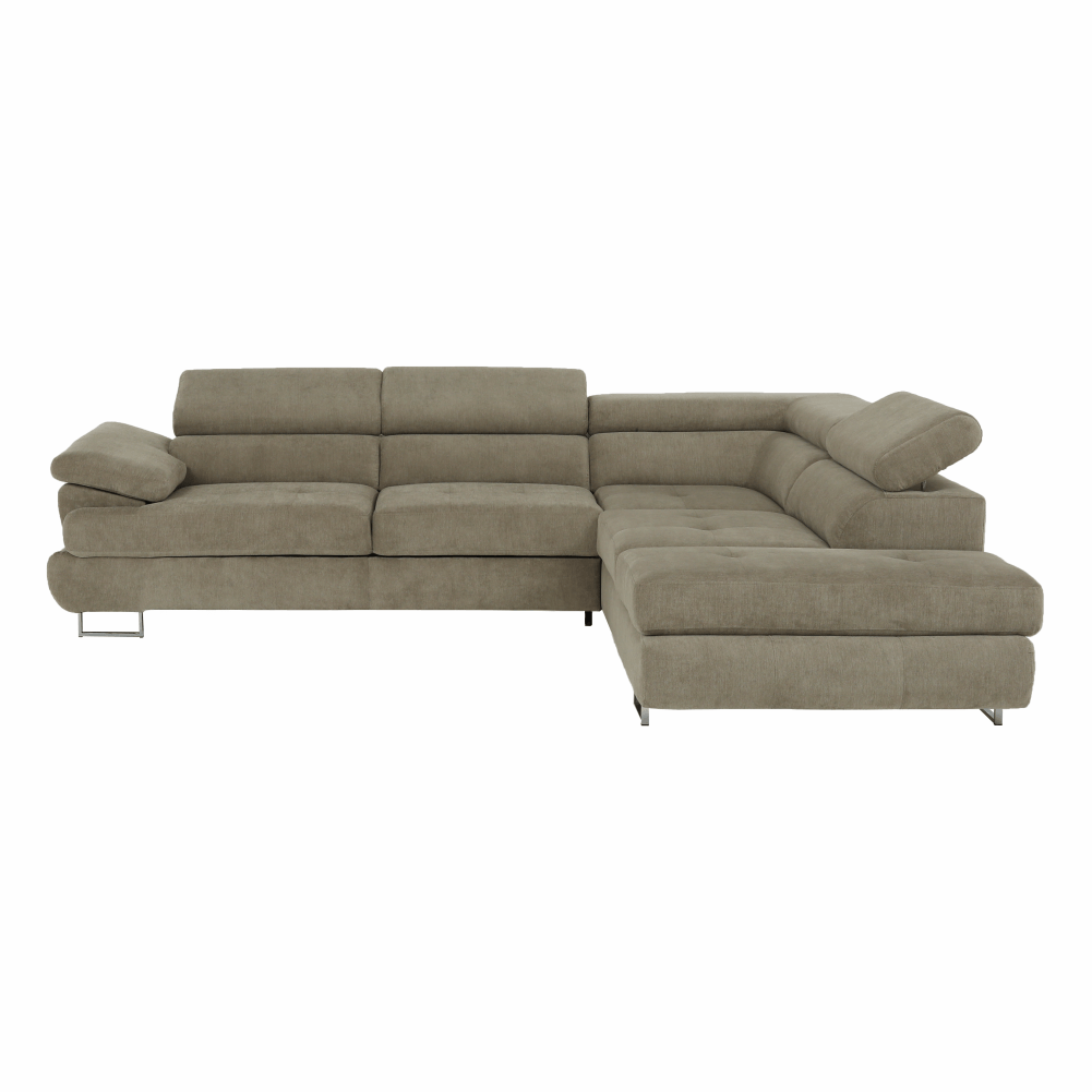 Set canapea, maro deschis melanj, material textil, dreapta, BUTON P — imaginea 12