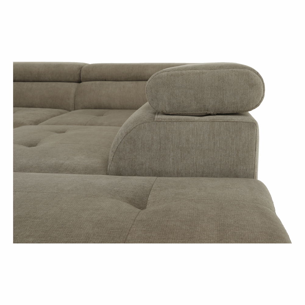 Set canapea, maro deschis melanj, material textil, dreapta, BUTON P — imaginea 14