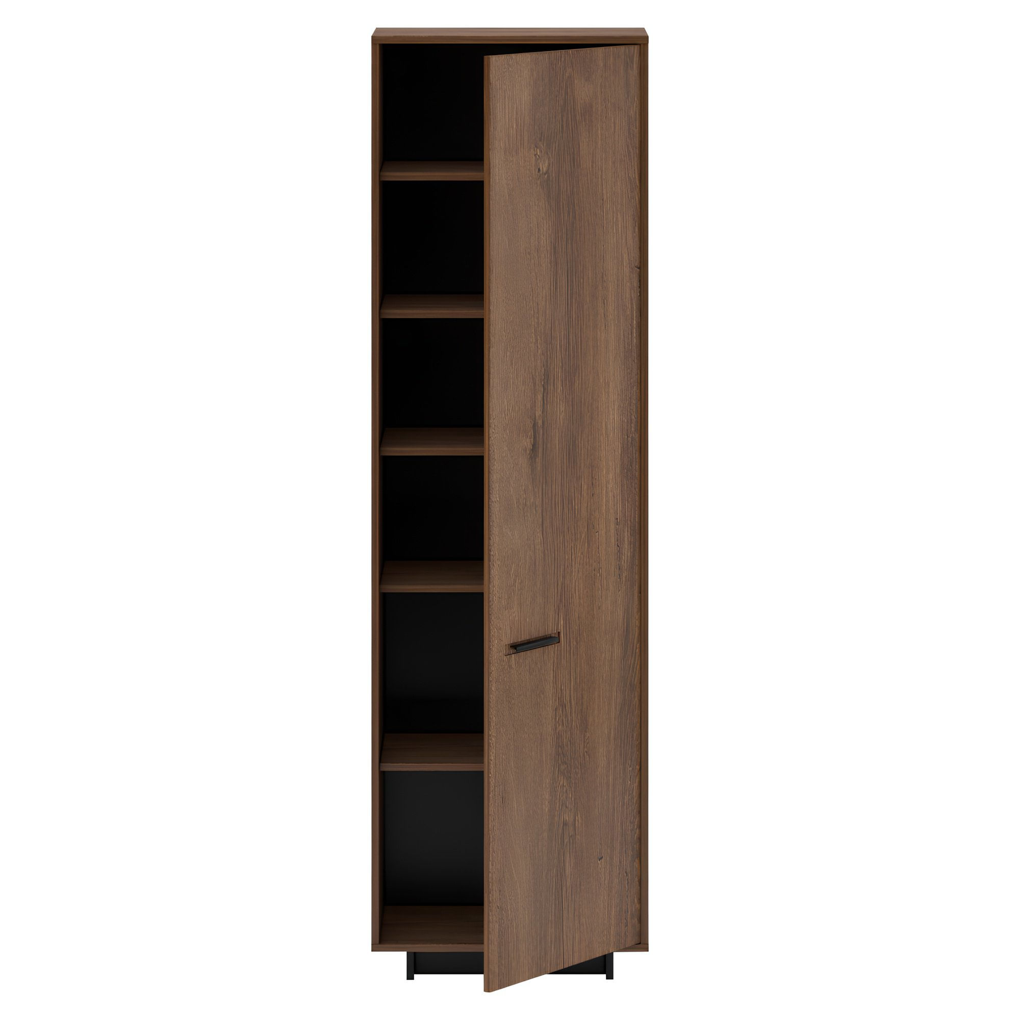 Dulap, stejar bolzano / negru, dreapta, DELIS V2 — imaginea 4