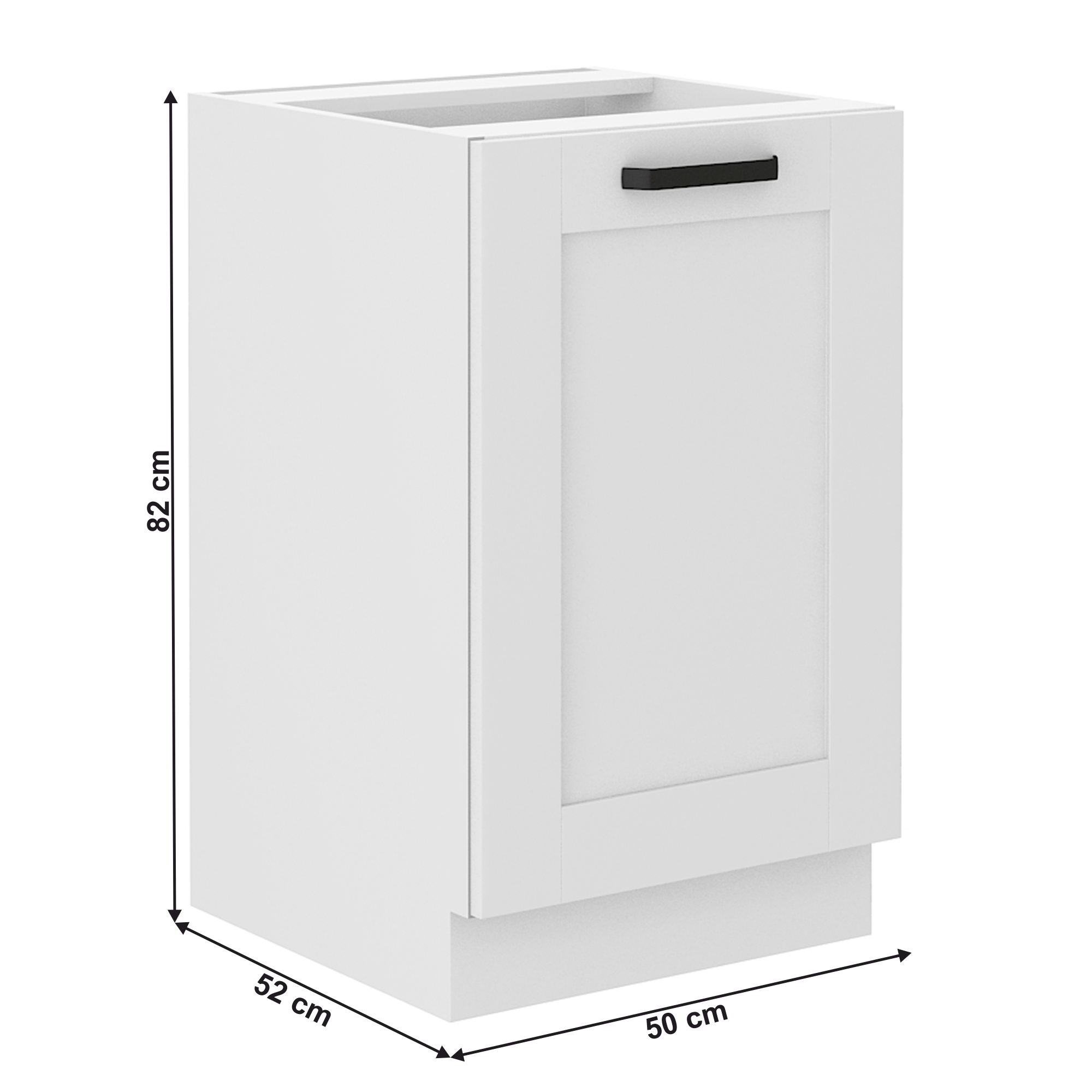 Dulap pentru chiuveta, alb, LULA 50 ZL 1F BB — imaginea 15
