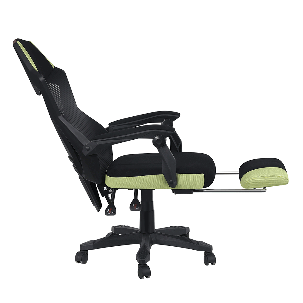 Scaun de birou / joc, negru — imaginea 10