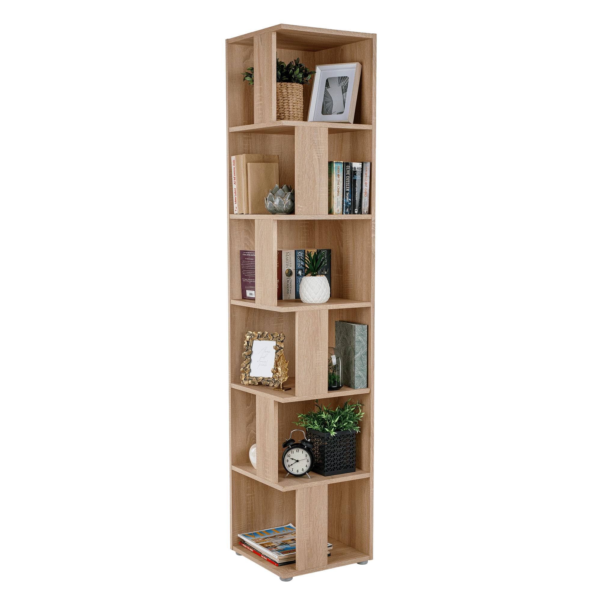 Raft de colt, stejar sonoma, KORIND — imaginea 4
