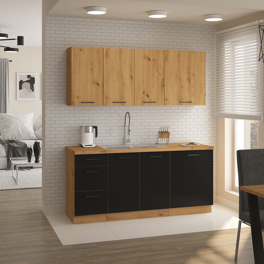 Dulap superior, stejar artizan, MONRO — imaginea 12