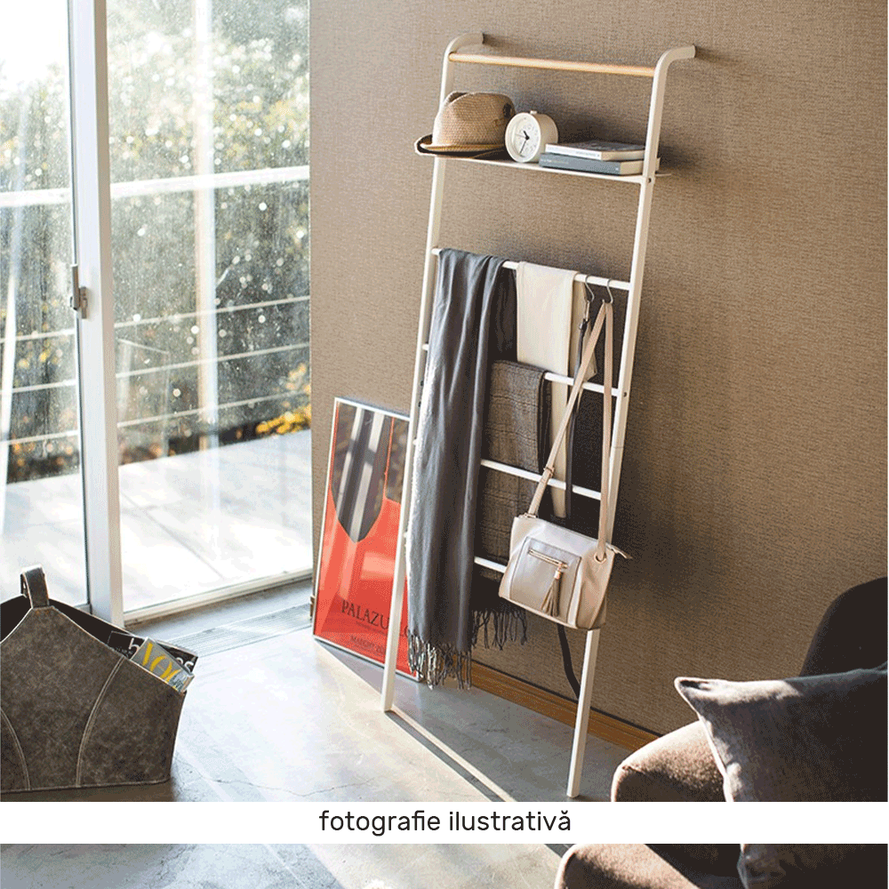 Cuier/ scara, alb/ model/ metal, BUNY — imaginea 3