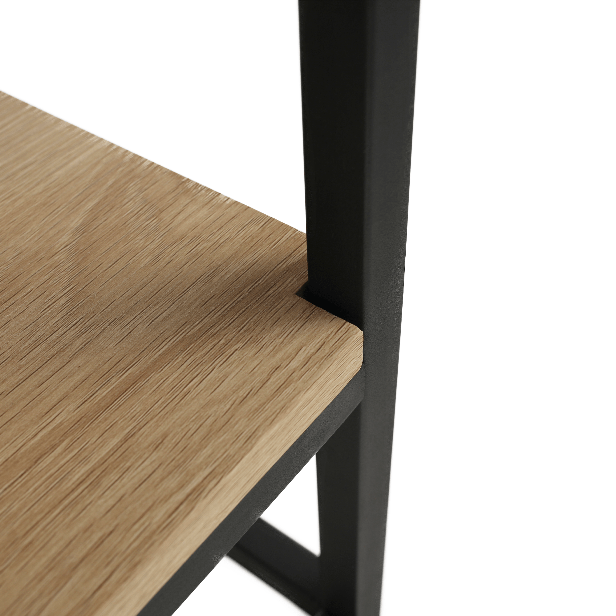Masuta de cafea, stejar deschis / negru, LARON — imaginea 11