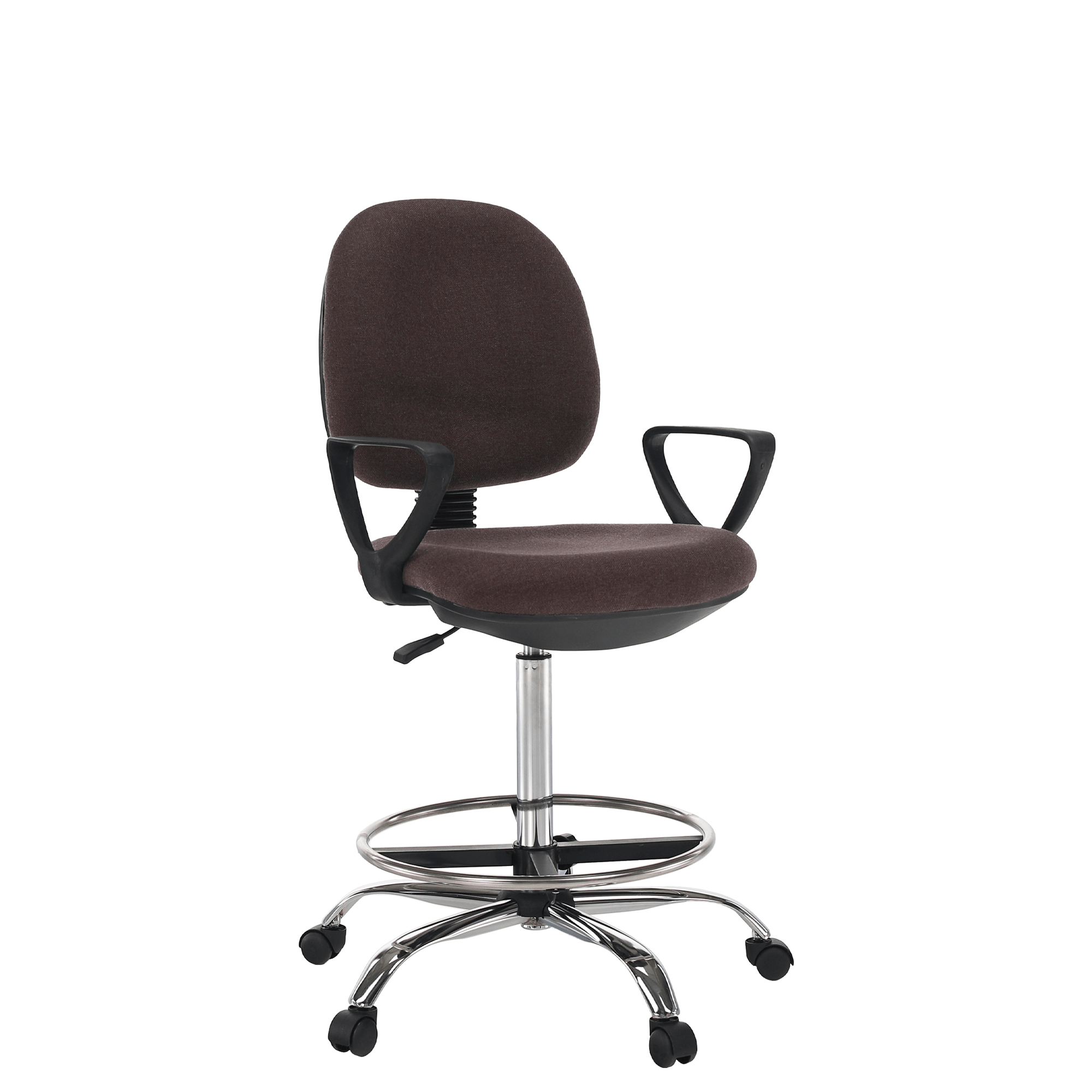 Scaun de lucru ridicat, maro / negru, TAMBER — imaginea 3