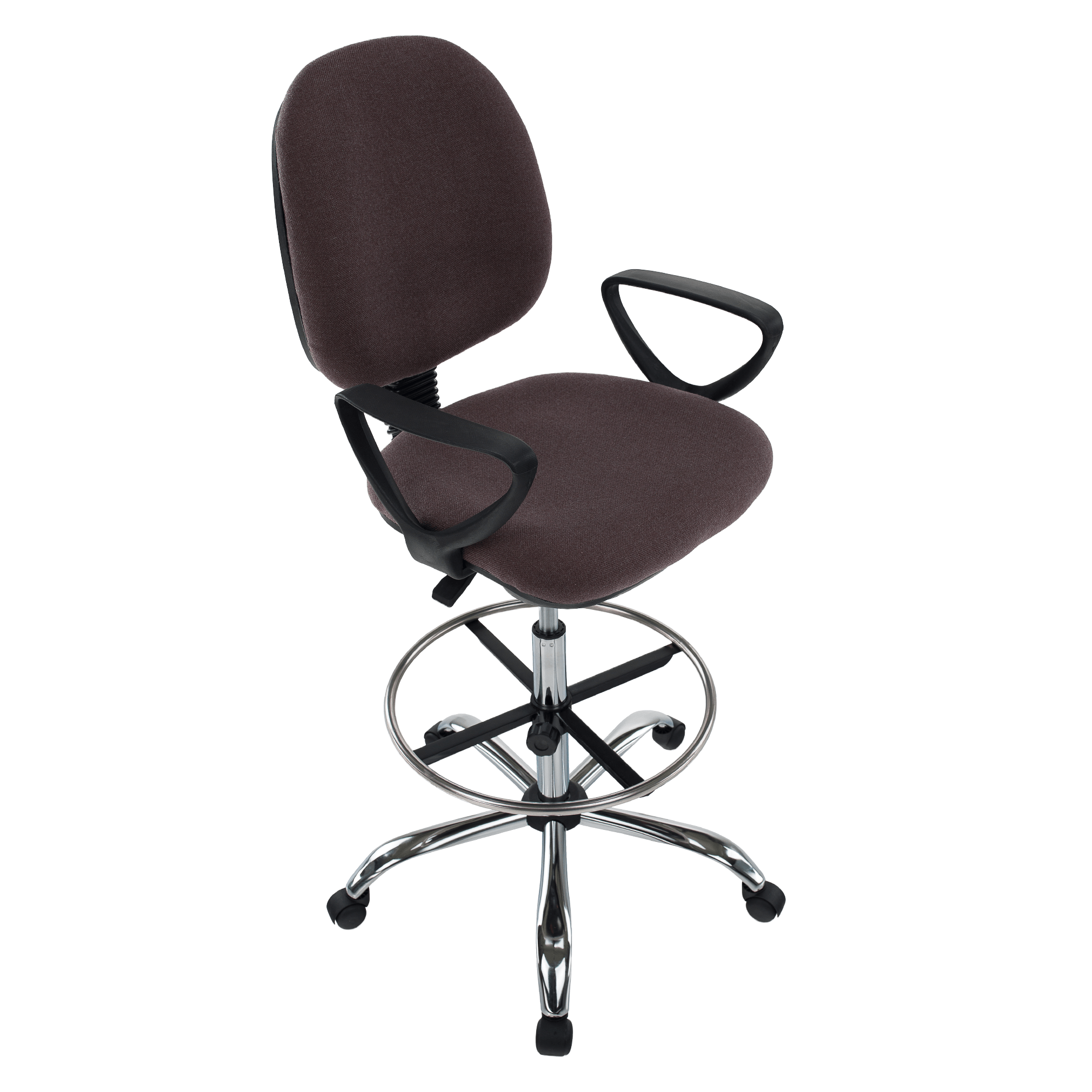 Scaun de lucru ridicat, maro / negru, TAMBER — imaginea 5