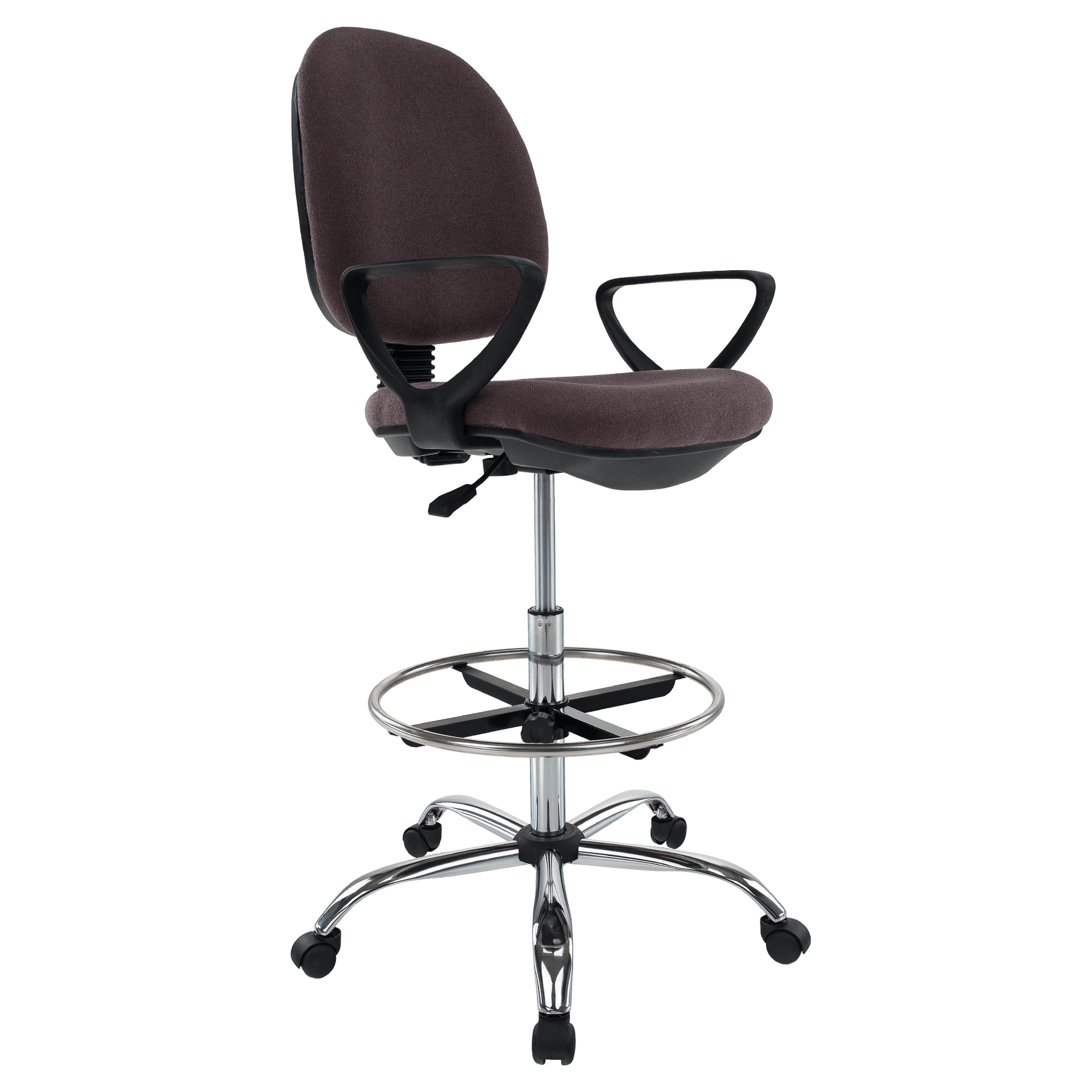 Scaun de lucru ridicat, maro / negru, TAMBER — imaginea 6