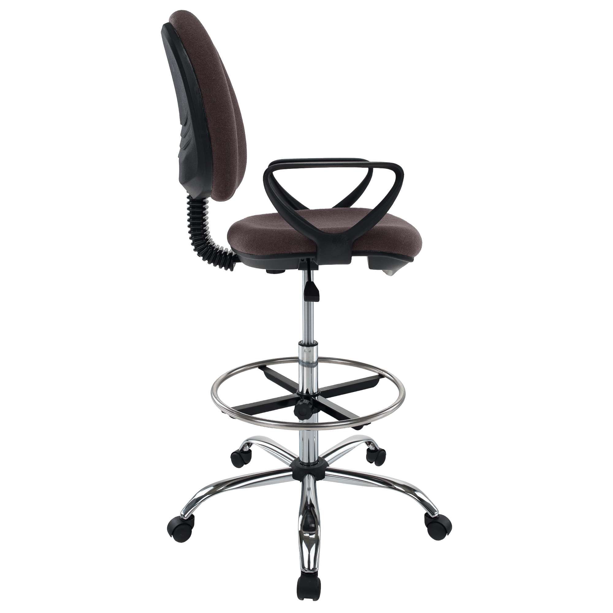 Scaun de lucru ridicat, maro / negru, TAMBER — imaginea 7