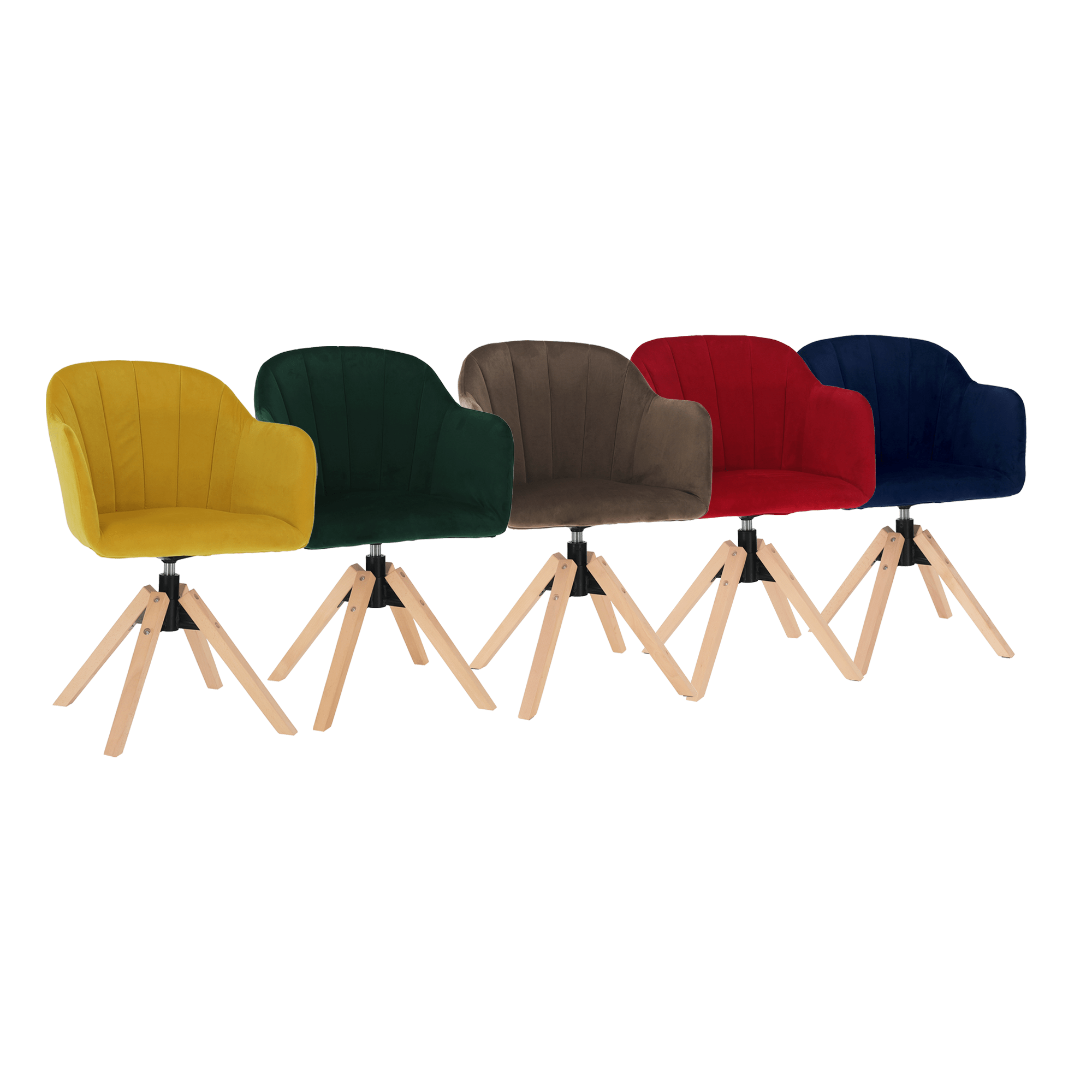 Fotoliu rotativ, textil Velvet — imaginea 11
