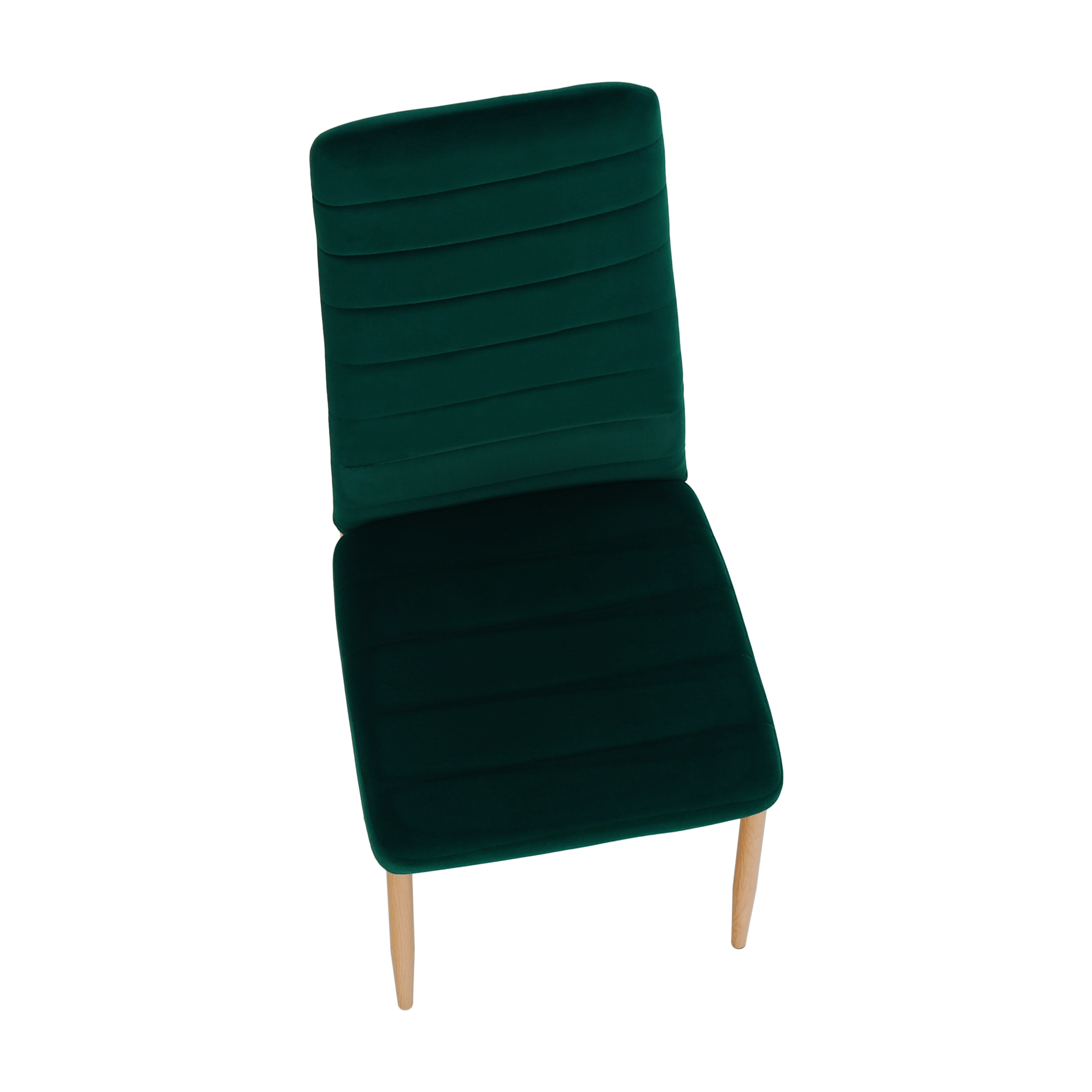 Scaun, tesatura de catifea smarald / stejar, Coleta Nova — imaginea 3