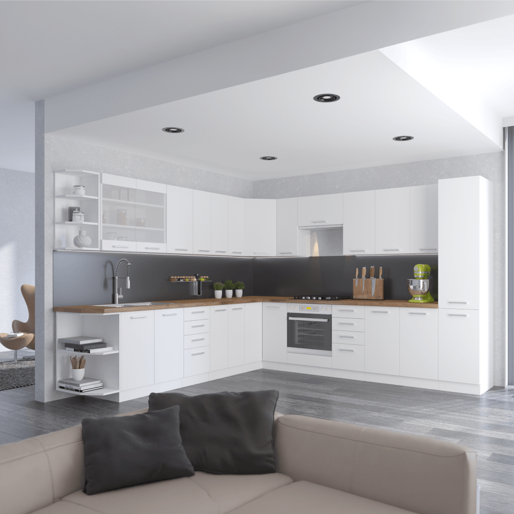 Dulap inalt, alb, SPLIT 60 DK-210 2F — imaginea 4