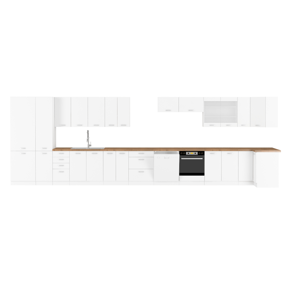 Dulap inalt, alb, SPLIT 60 DK-210 2F — imaginea 5