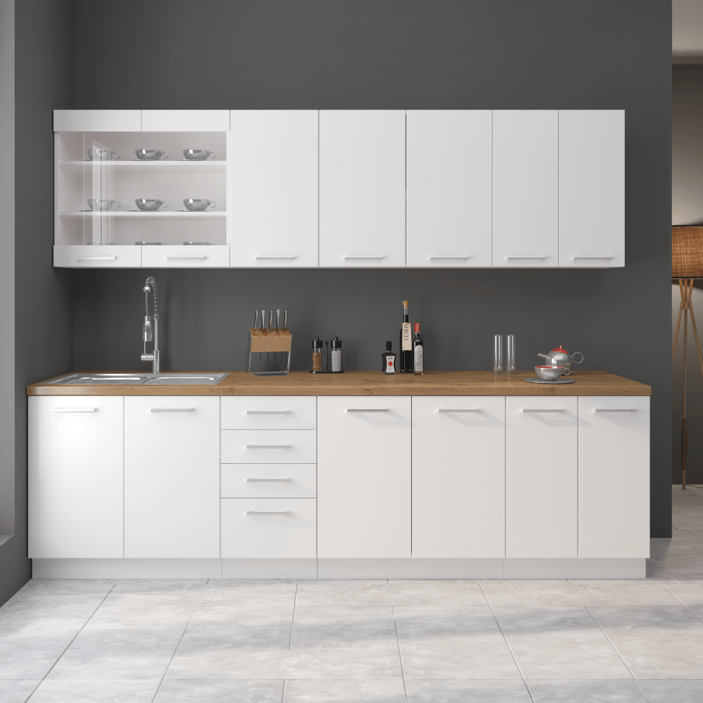 Dulap inalt, alb, SPLIT 60 DK-210 2F — imaginea 8