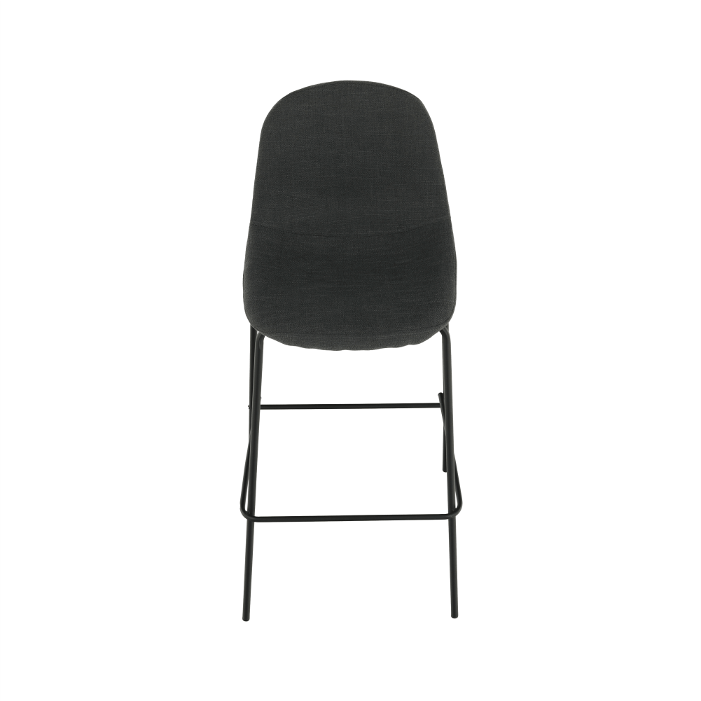 Scaun bar, material textil gri inchis/metal, MARIOLA 2 NEW — imaginea 12