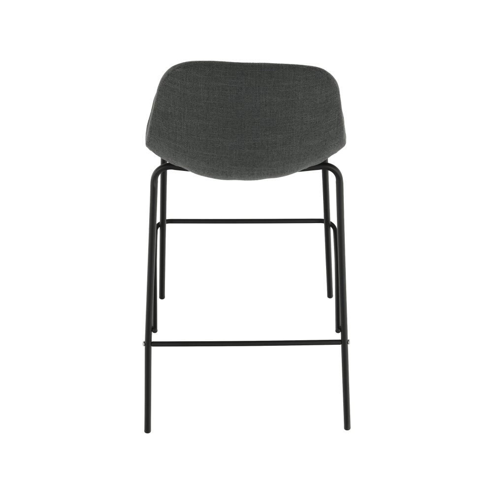 Scaun bar, material textil gri inchis/metal, MARIOLA 2 NEW — imaginea 14