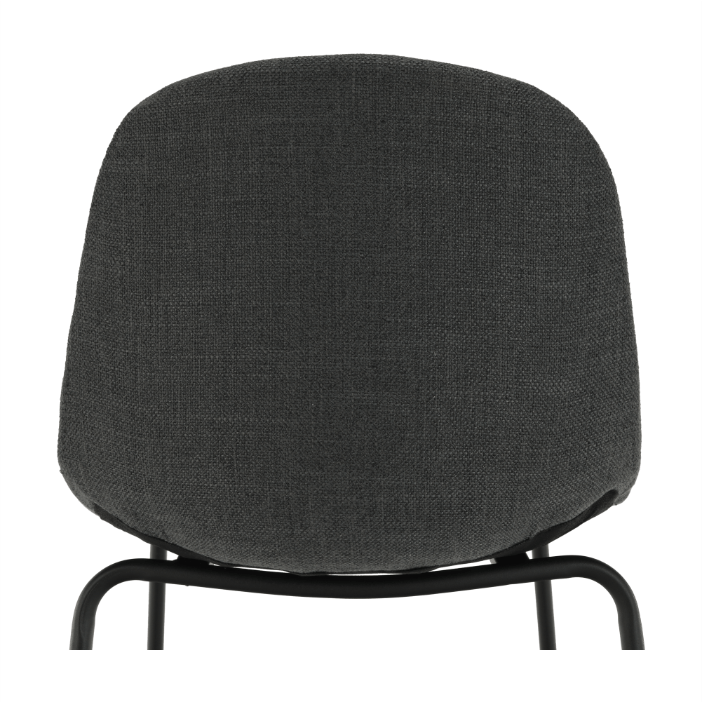 Scaun bar, material textil gri inchis/metal, MARIOLA 2 NEW — imaginea 16