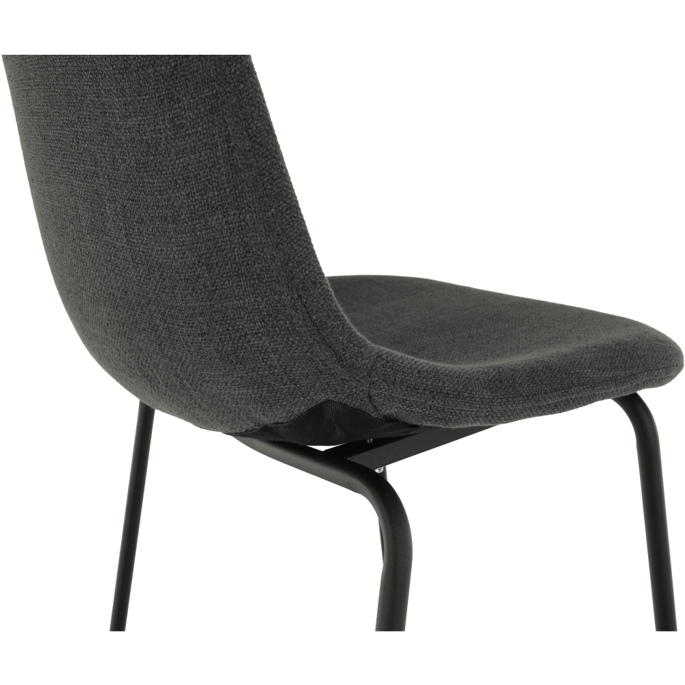 Scaun bar, material textil gri inchis/metal, MARIOLA 2 NEW — imaginea 19