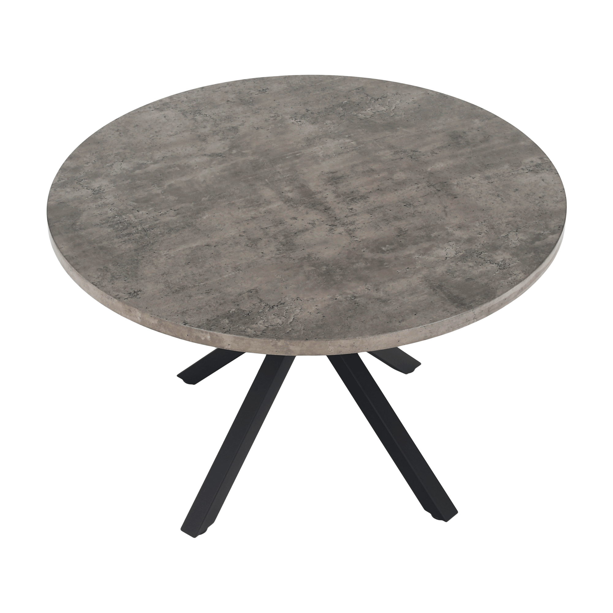 Masa de luat masa, gri carbon / negru, diametru 120 cm, MEDOR — imaginea 9