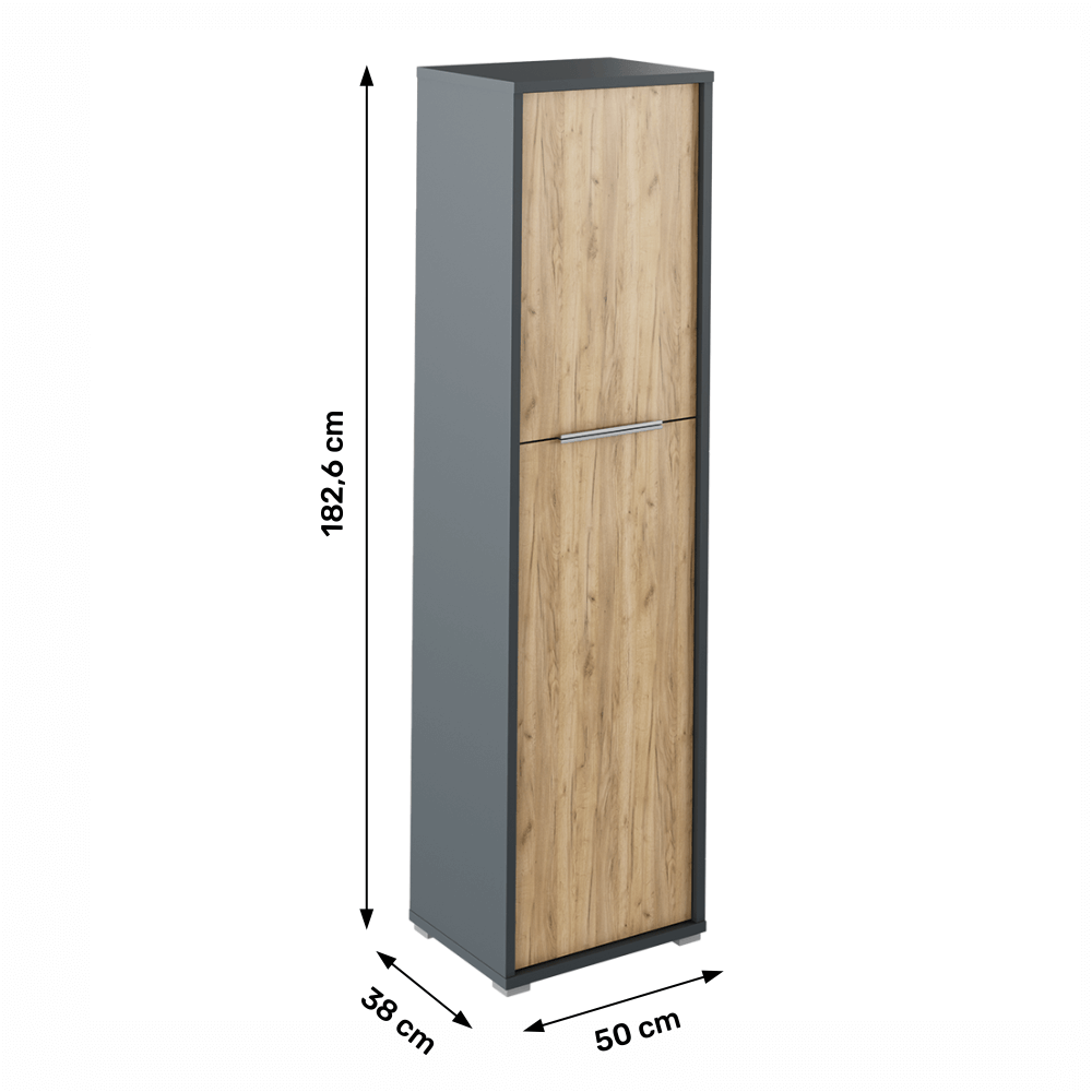 Dulap cu polite, grafit — imaginea 2