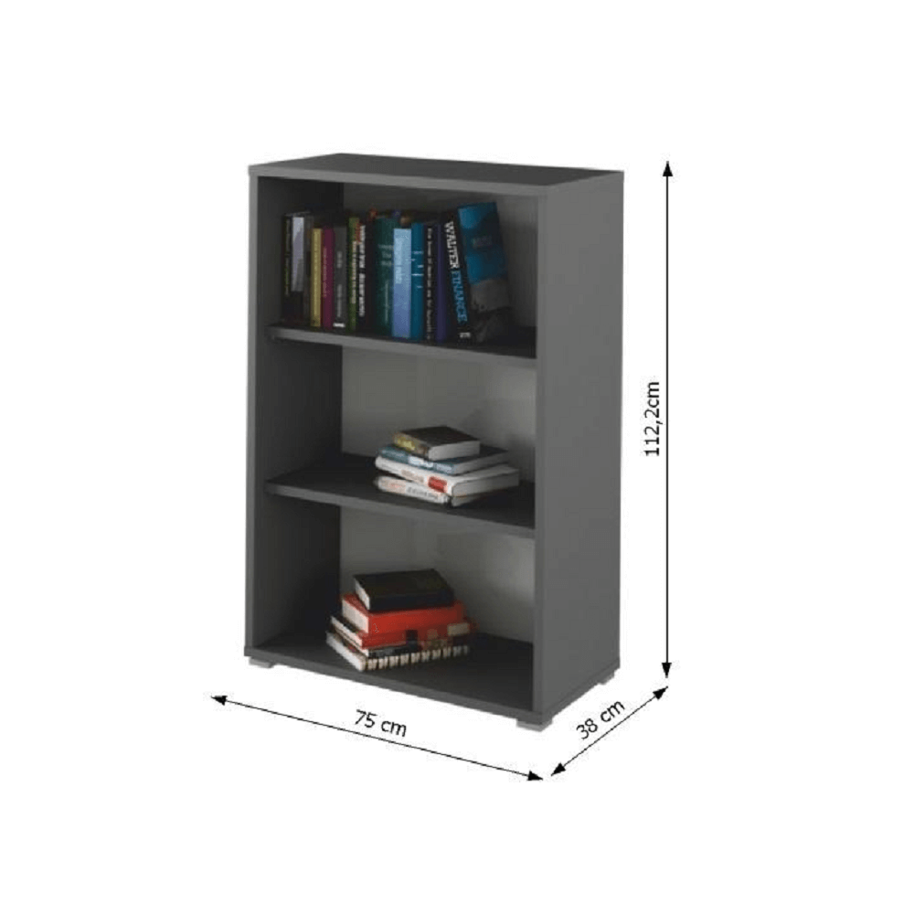 Dulap biblioraft, grafit, RIOMA NEW TYP 04 — imaginea 3