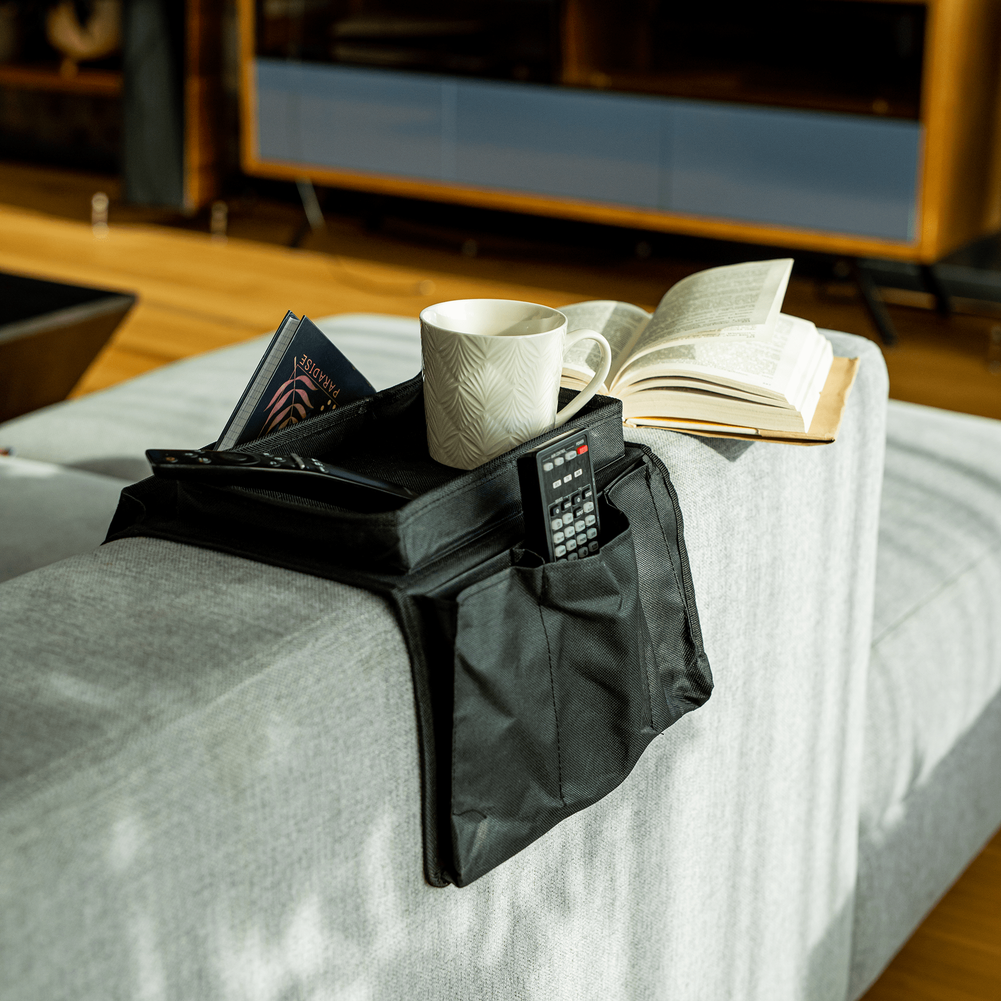 Organizator canapea, negru, IPRES — imaginea 2