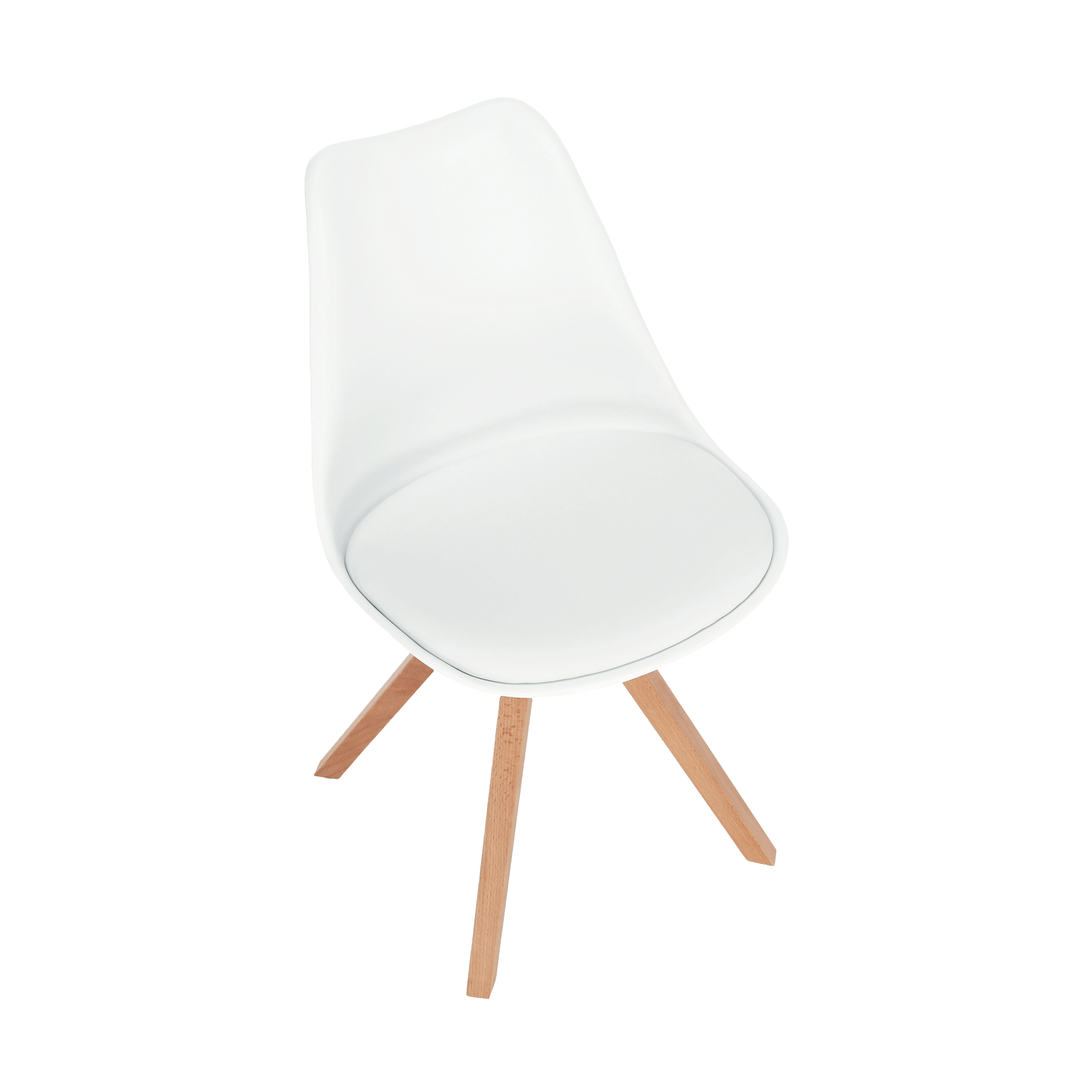 Scaun pivotant elegant, alb, ETOSA — imaginea 9