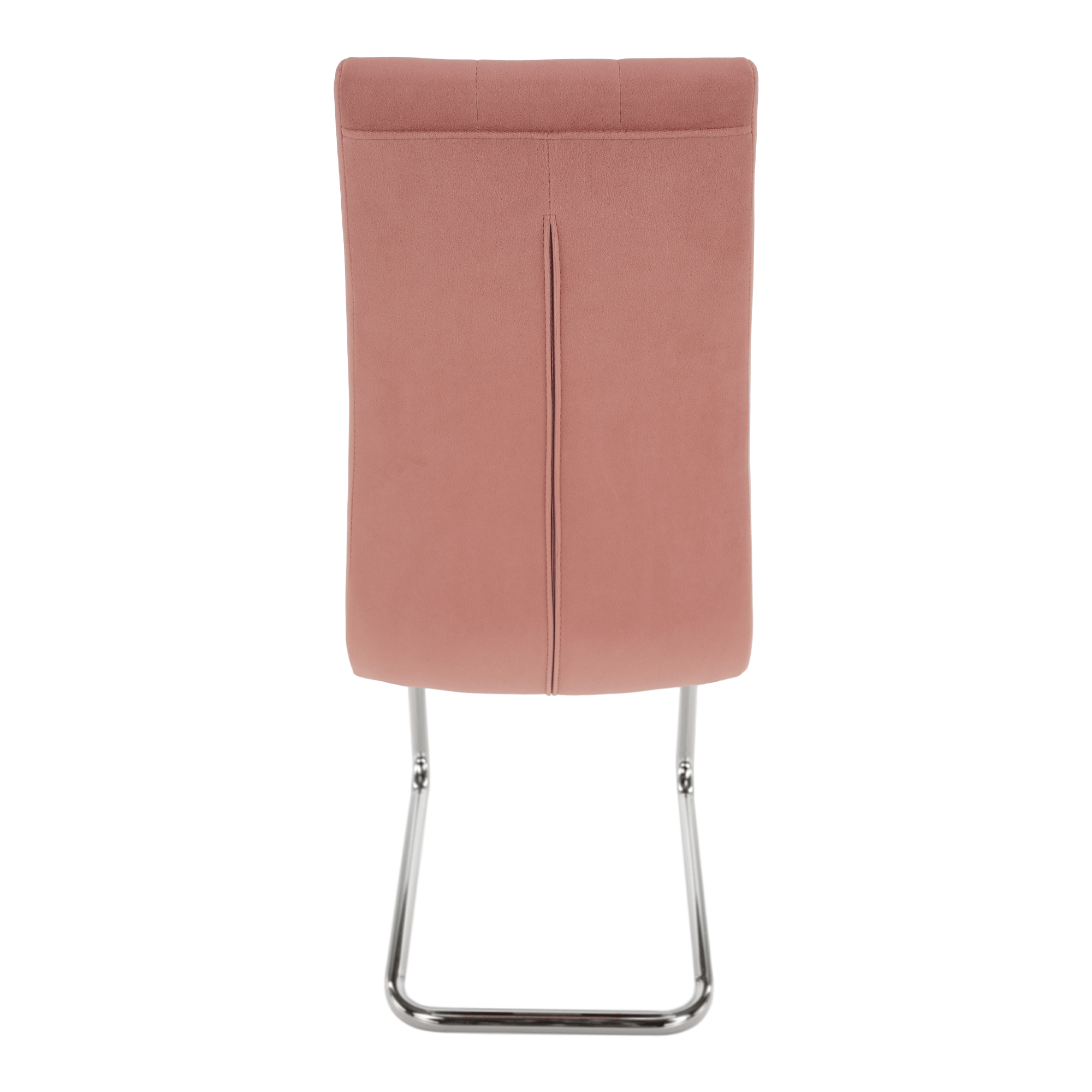 Scaun de masa, tesatura de catifea roz / crom, SALOMA NEW — imaginea 9