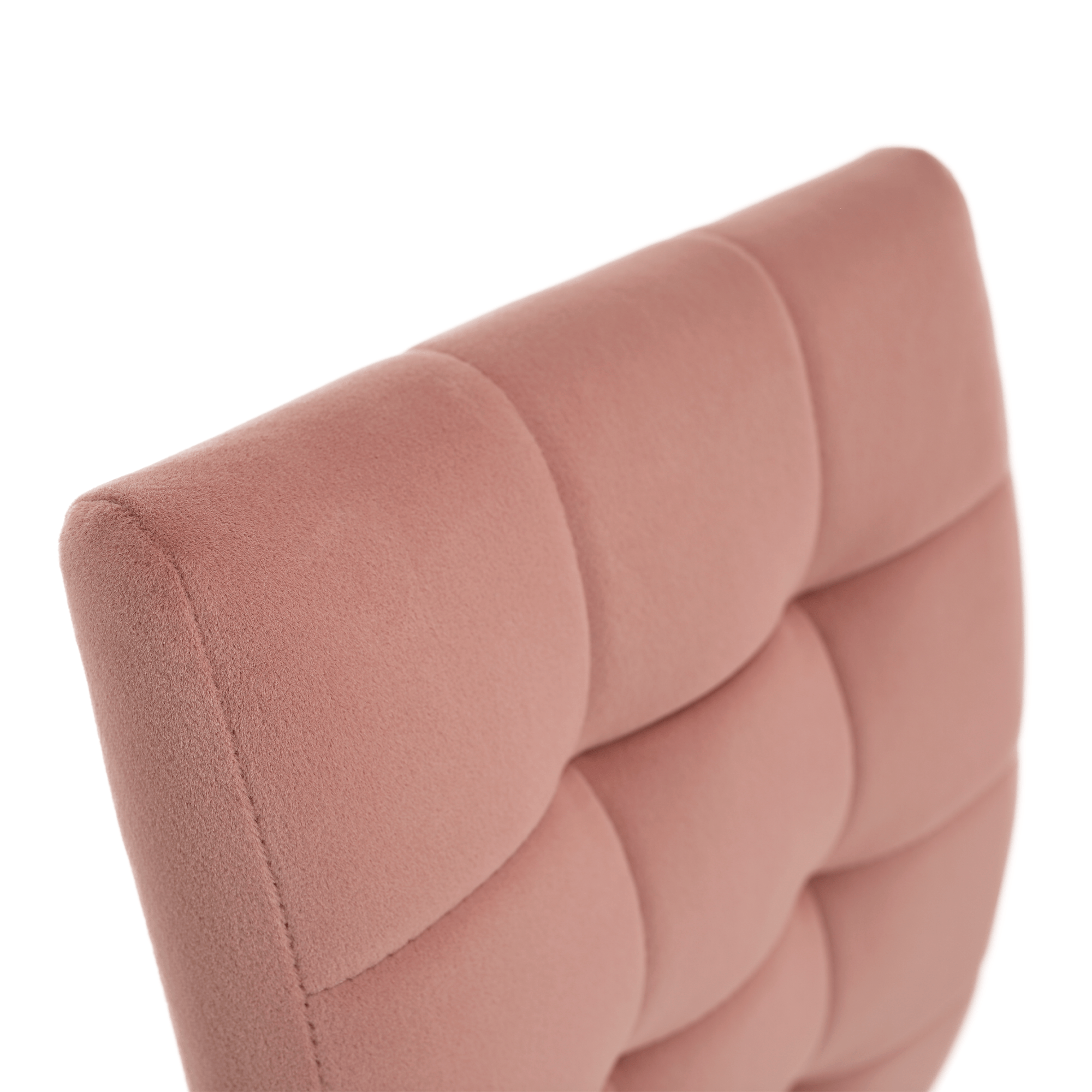 Scaun de masa, tesatura de catifea roz / crom, SALOMA NEW — imaginea 12
