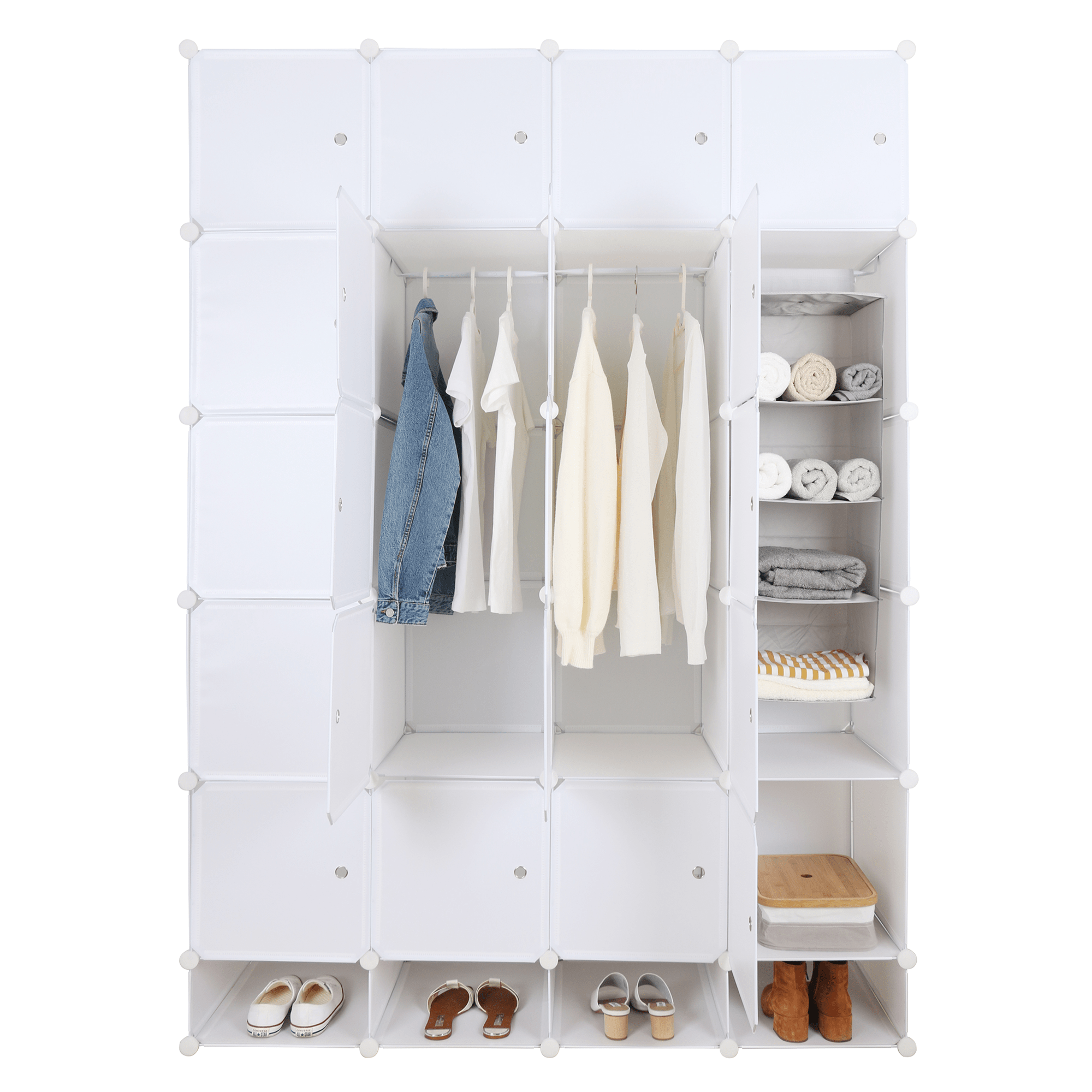 Dulap multifunctional modular, alb, ZAFOD — imaginea 2