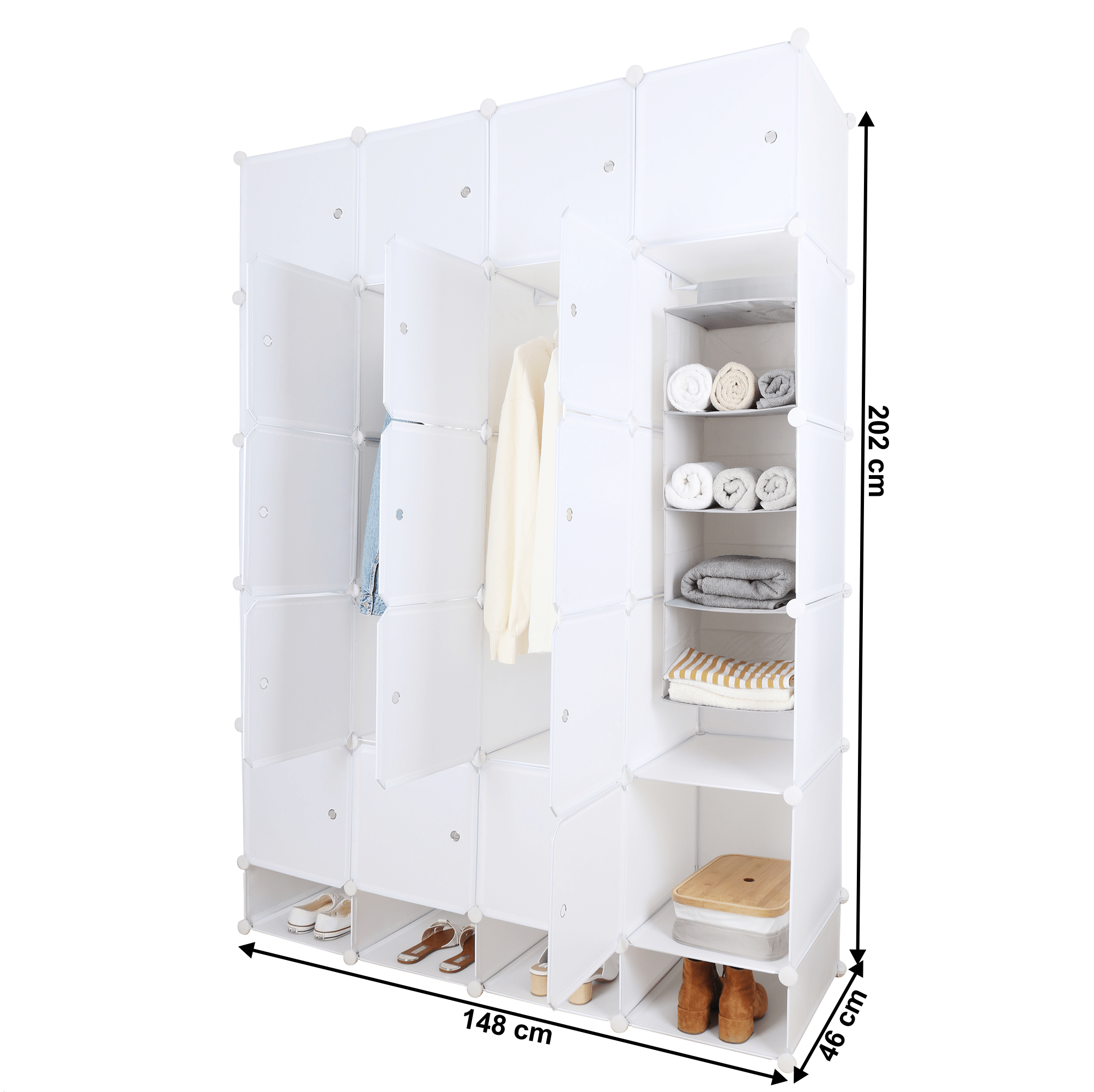Dulap multifunctional modular, alb, ZAFOD — imaginea 8