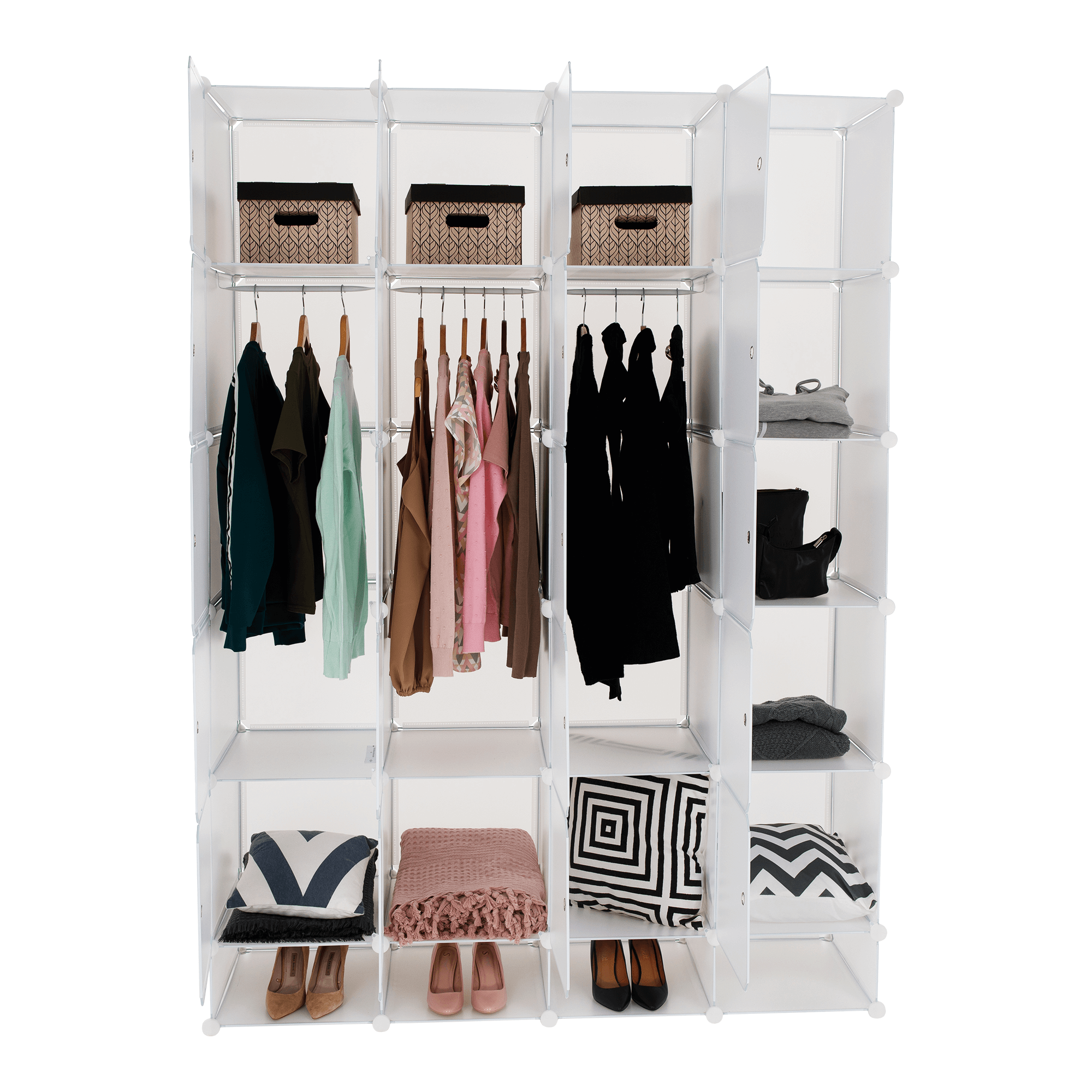 Dulap multifunctional modular, alb, ZAFOD — imaginea 19