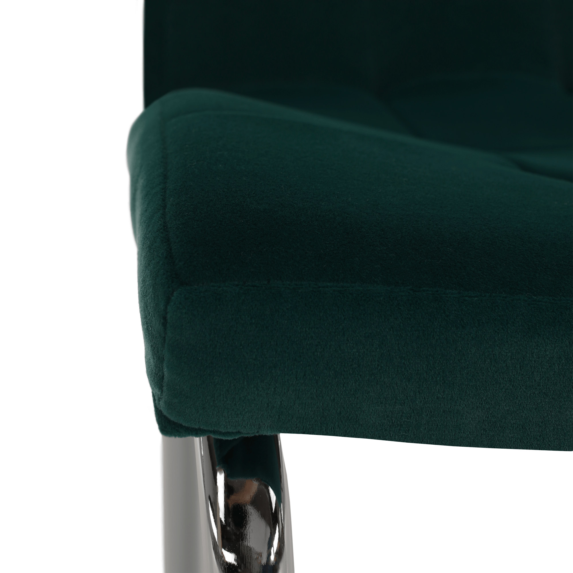 Scaun de masa, tesatura de catifea smarald / crom, GERDA NEW — imaginea 8