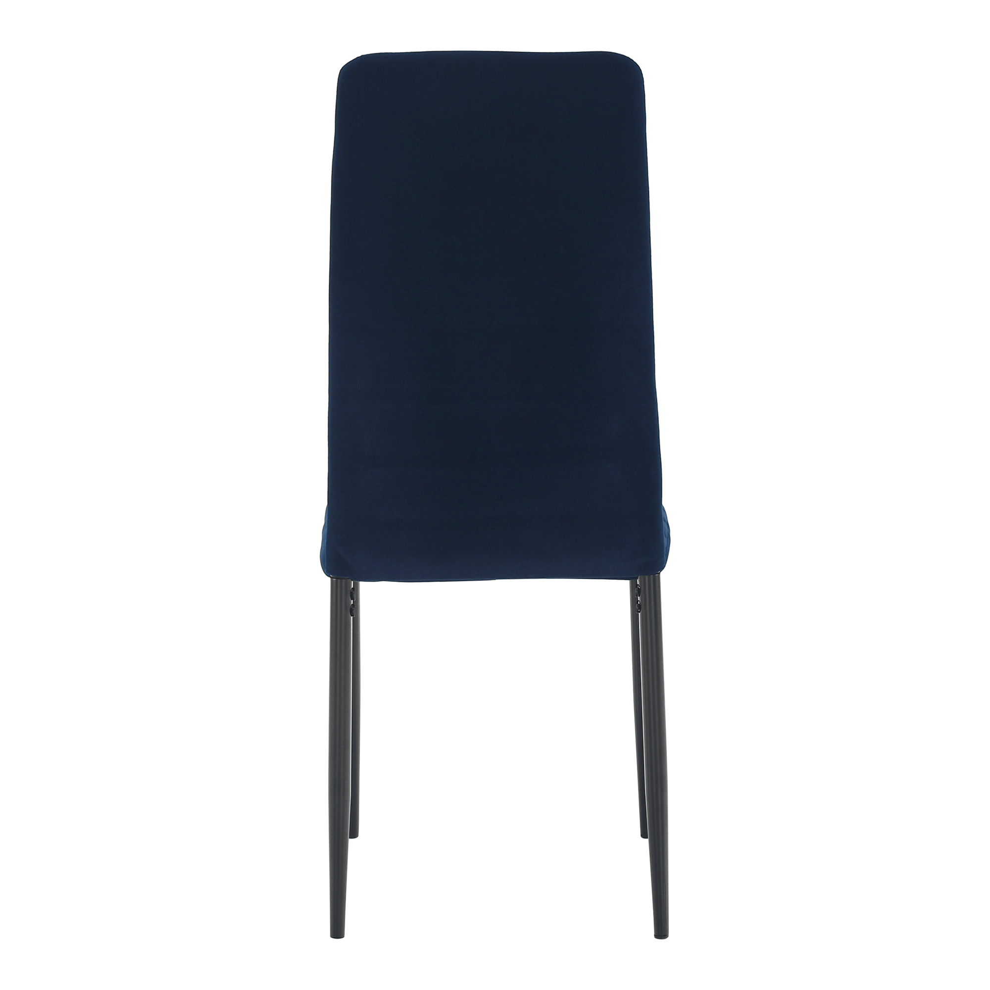 Scaun, tesatura albastra din catifea / metal negru, Coleta Nova — imaginea 10