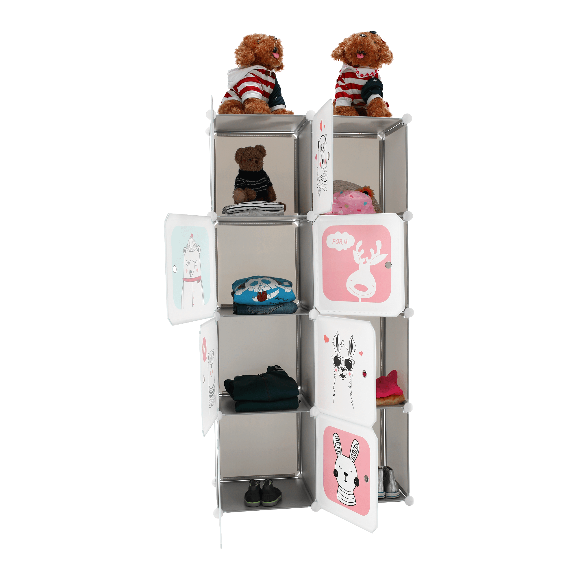 Dulap modular pentru copii, gri / model pentru copii, ATREY — imaginea 8