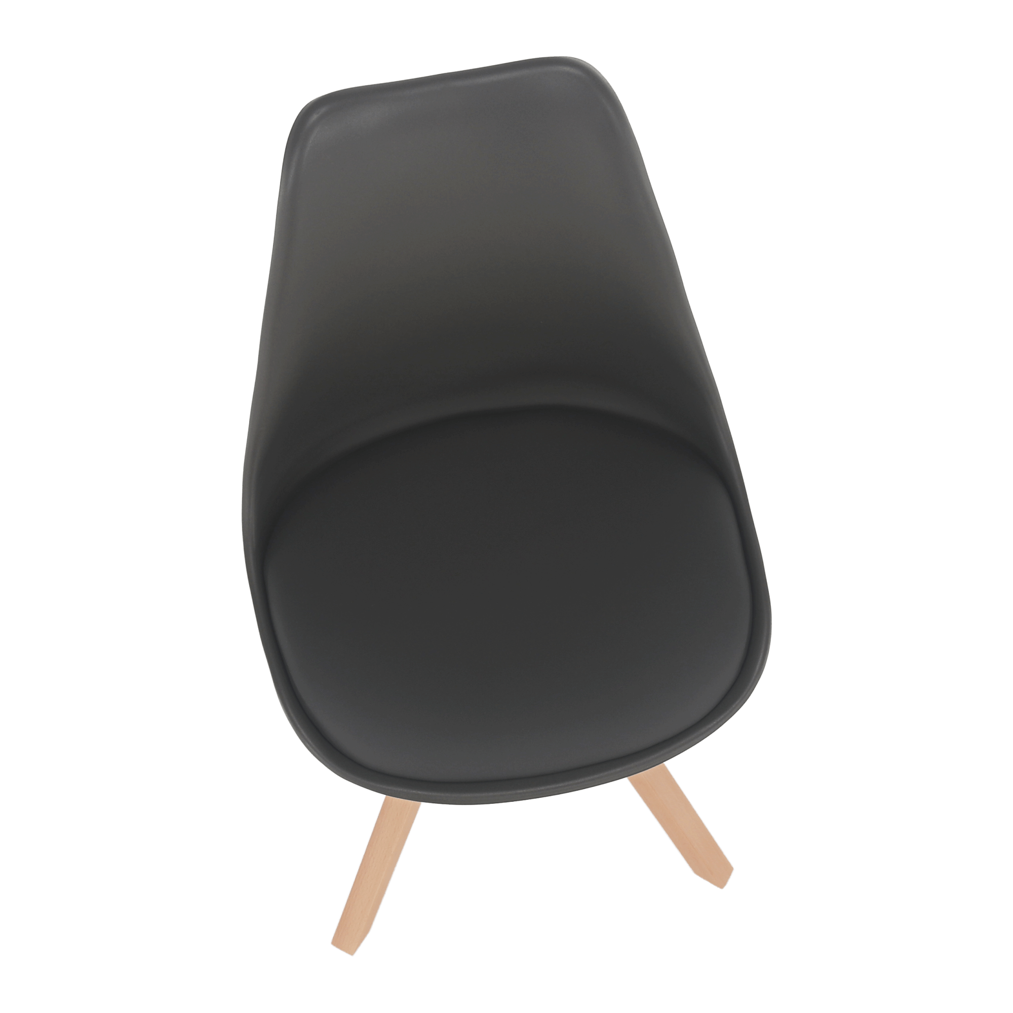 Scaun pivotant elegant, gri inchis, ETOSA — imaginea 7