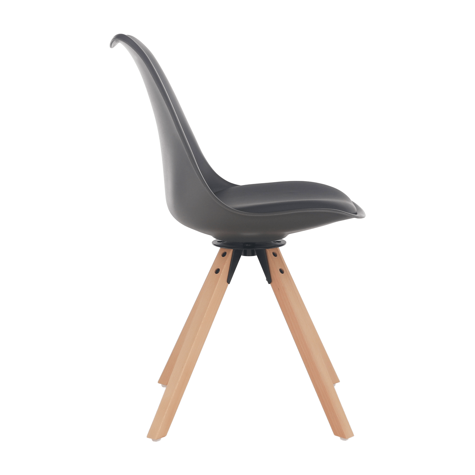 Scaun pivotant elegant, gri inchis, ETOSA — imaginea 9