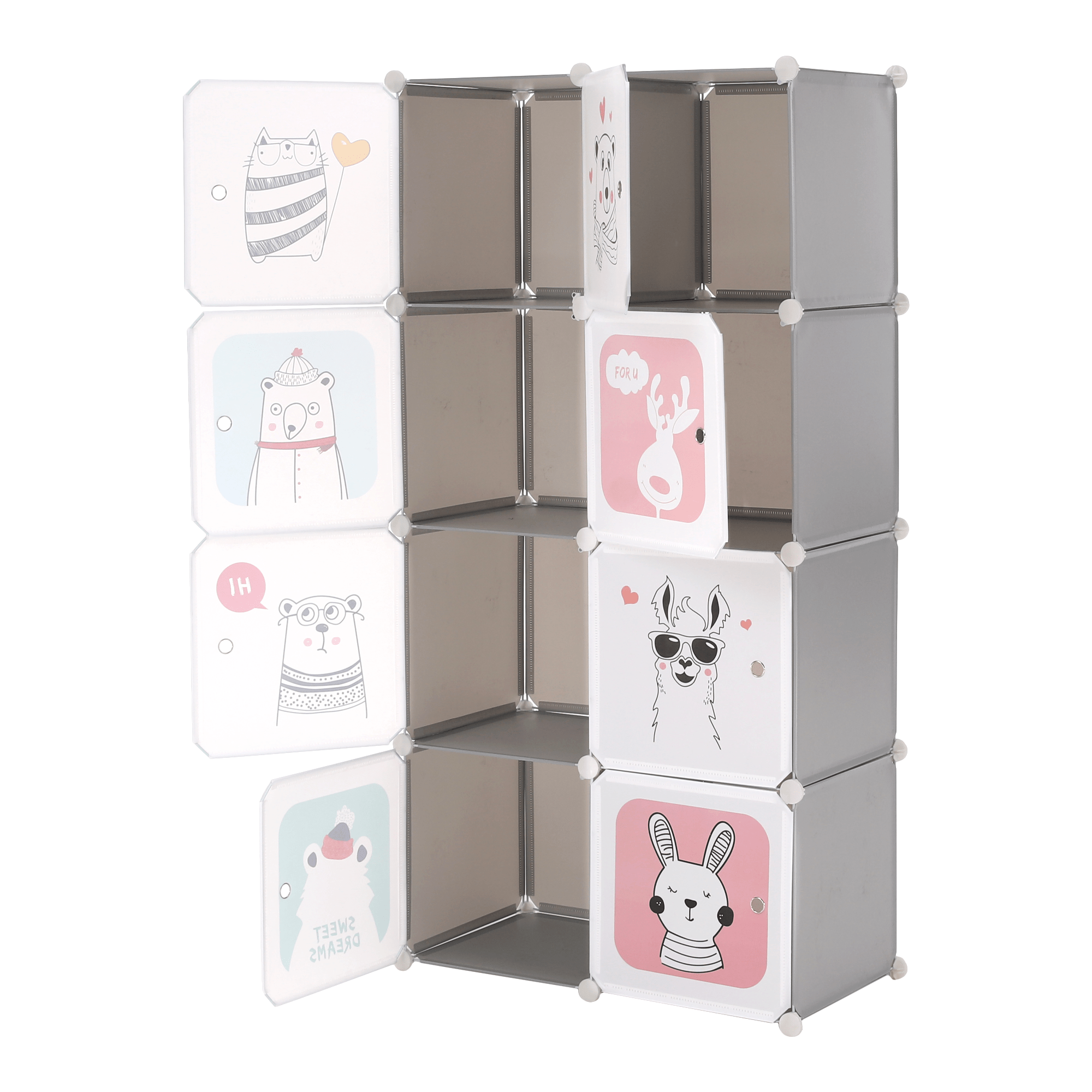 Dulap modular pentru copii, gri / model pentru copii, ATREY — imaginea 12