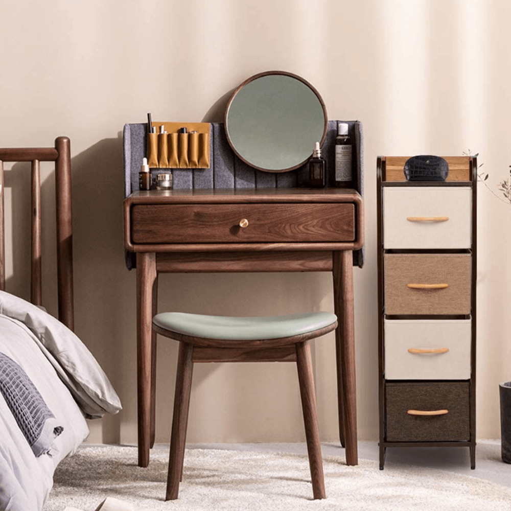 Comoda cu sertare din material textil, bej/maro deschis/maro inchis, HAZEL TYP 1 — imaginea 4