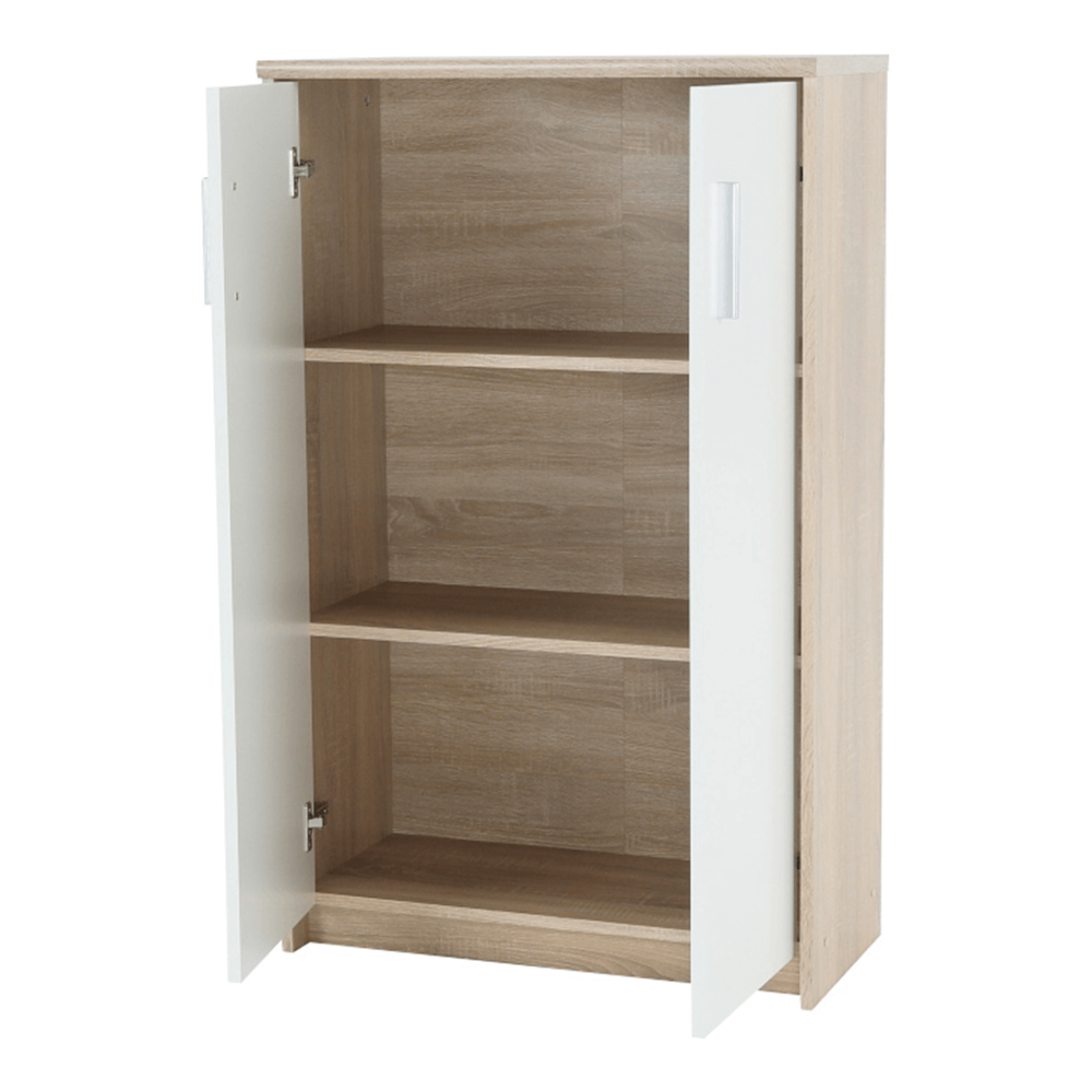 Dulapior de birou, stejar sonoma/alb, JOHAN 2 NEW 13 — imaginea 9