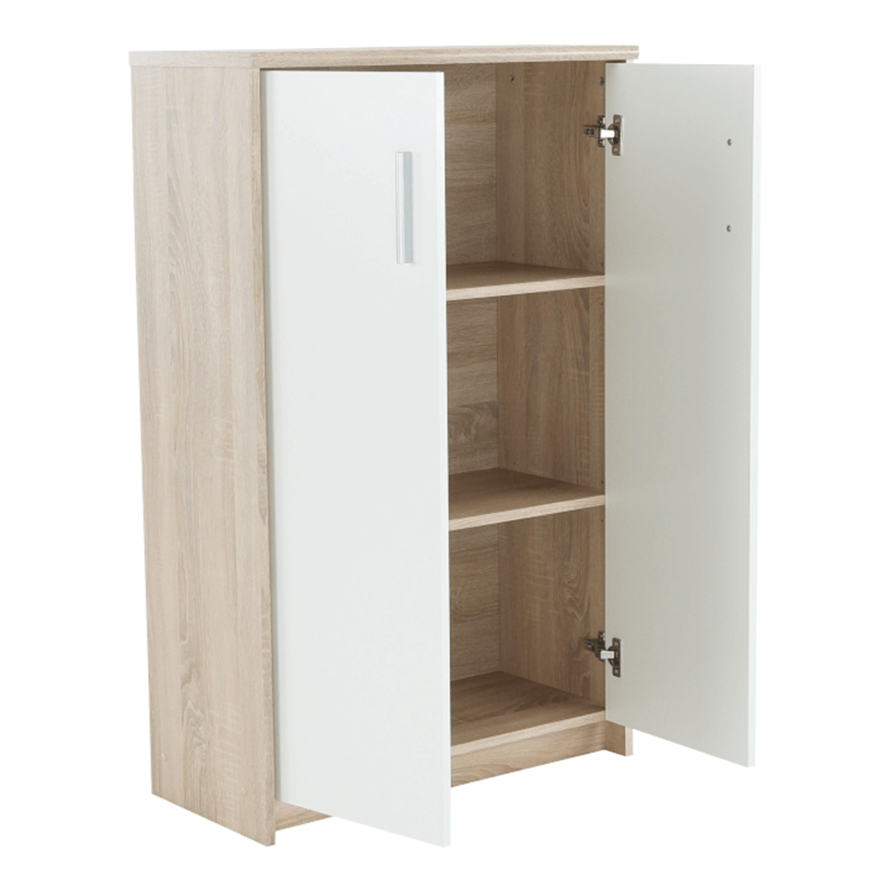 Dulapior de birou, stejar sonoma/alb, JOHAN 2 NEW 13 — imaginea 11