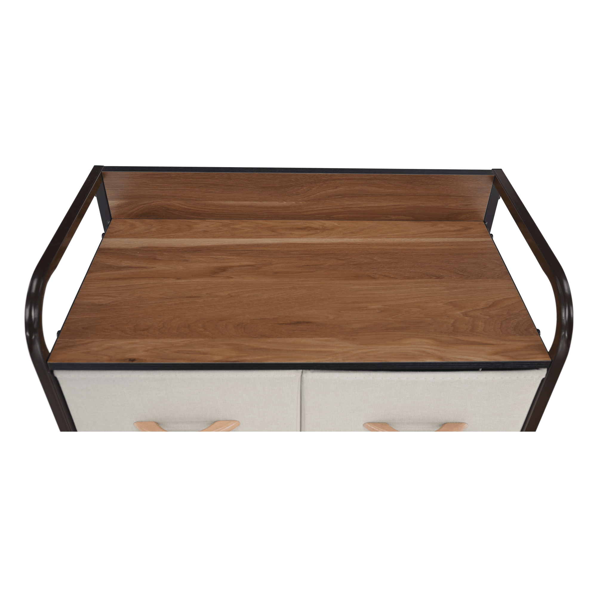 Comoda cu sertare din material textil, bej/maro deschis/maro inchis, HAZEL TYP 2 — imaginea 8