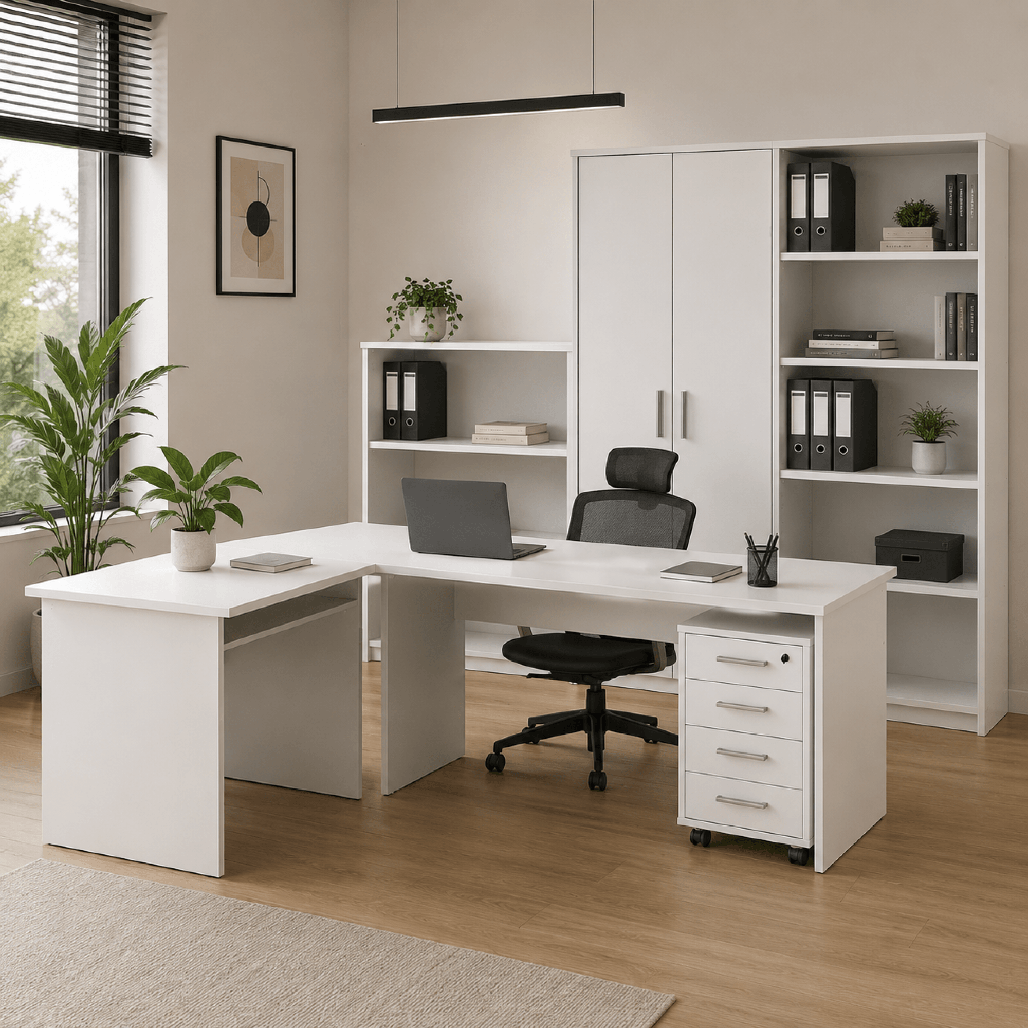 Dulap cu raft, alb, JOHAN 2 NEW 10 — imaginea 4
